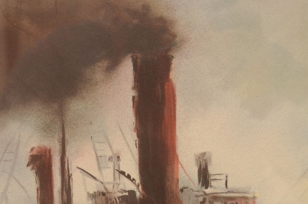 Artists Proof Lithograph "Coastal Boat"