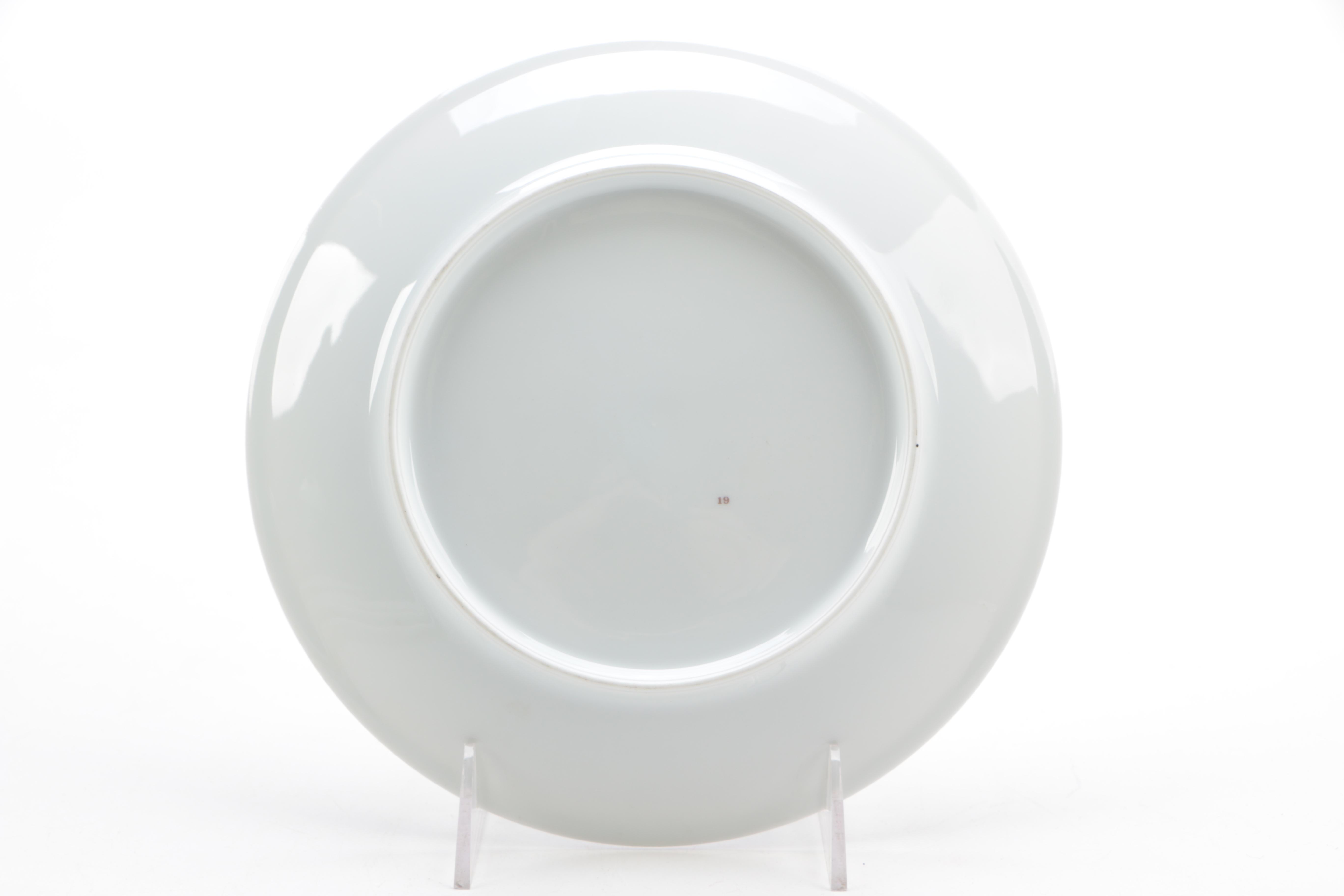 French Porcelain Dishes With Gastronomic Themes