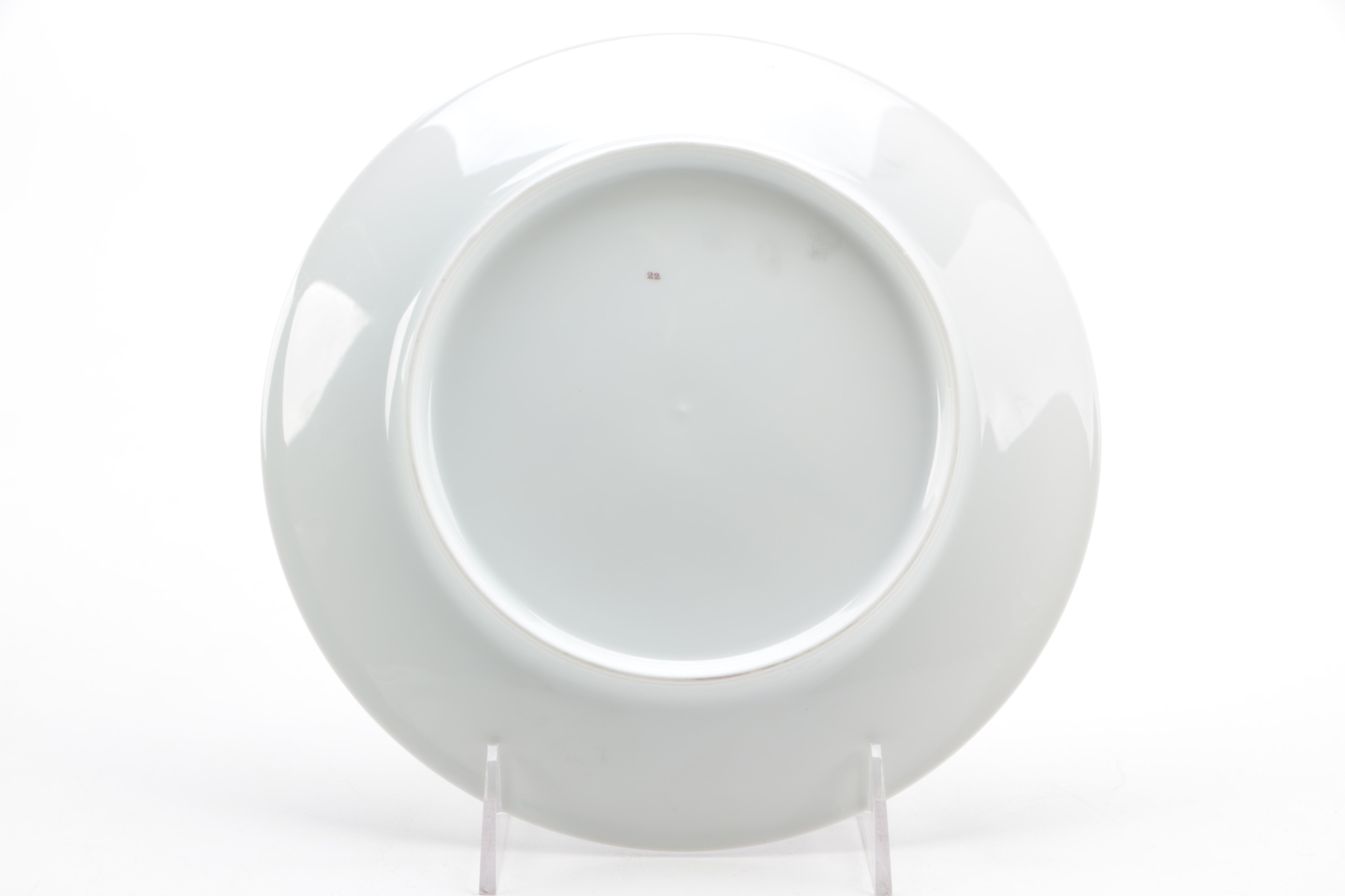 French Porcelain Dishes With Gastronomic Themes