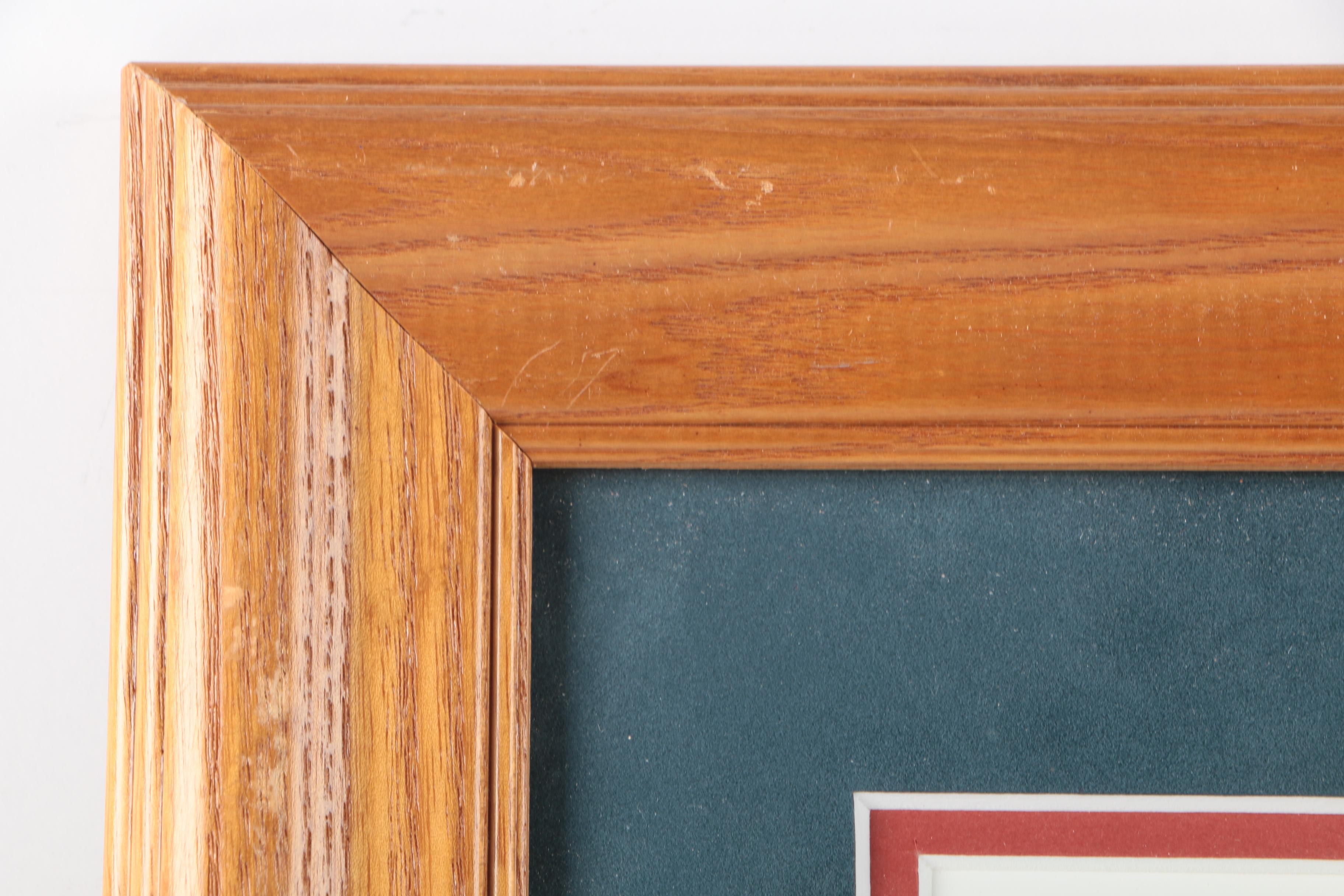 Audrey M. Casey Offset Lithograph "Solitude of Winter, Hwy 00, Door County, WI"