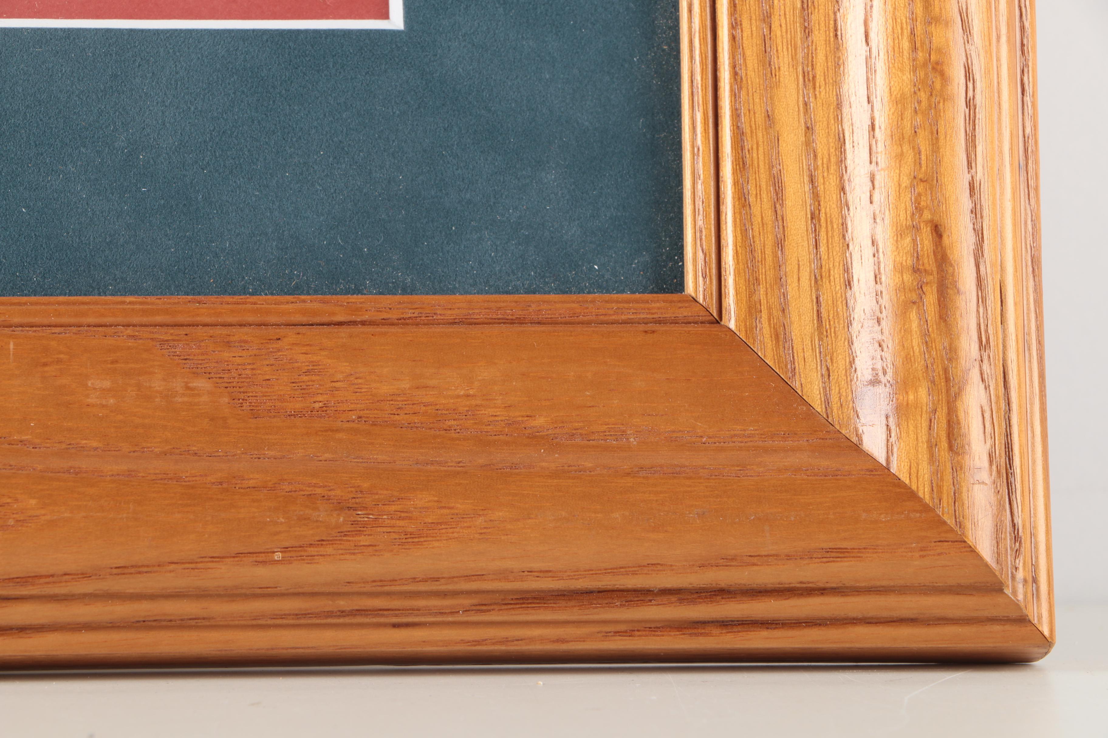 Audrey M. Casey Offset Lithograph "Solitude of Winter, Hwy 00, Door County, WI"