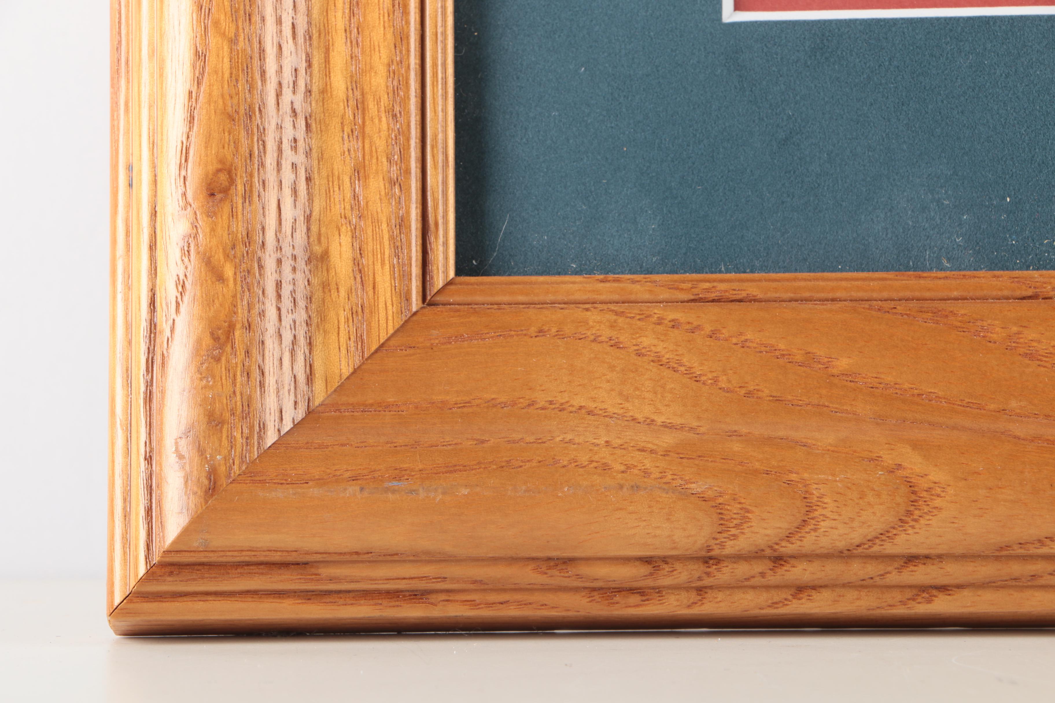 Audrey M. Casey Offset Lithograph "Solitude of Winter, Hwy 00, Door County, WI"