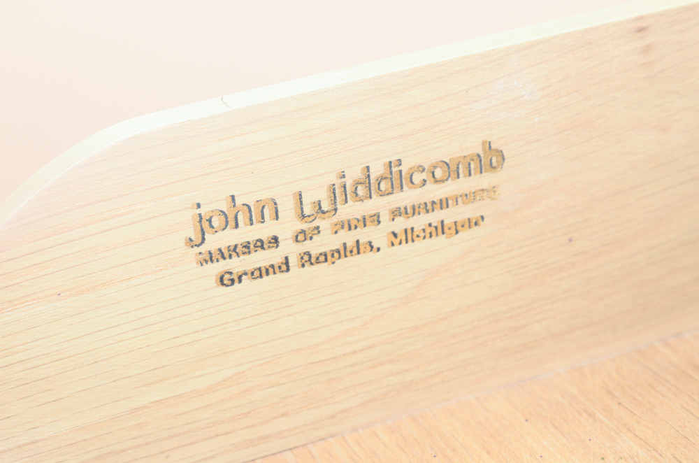 Vintage Salmon Pink Lacquered Credenza by John Widdicomb
