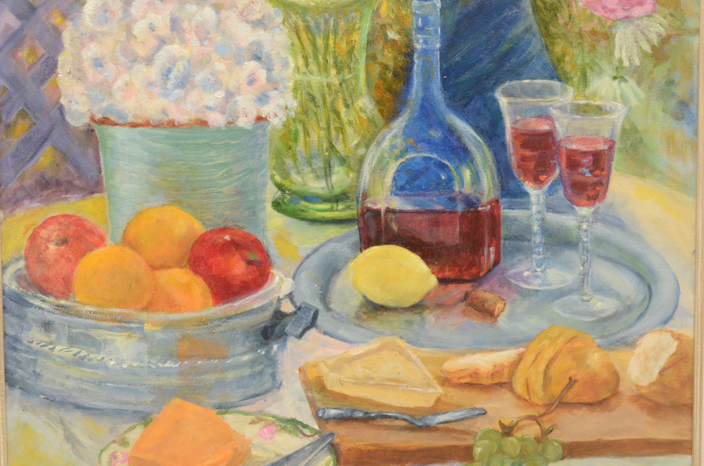 Noni Higgins Oil Painting of a Still Life