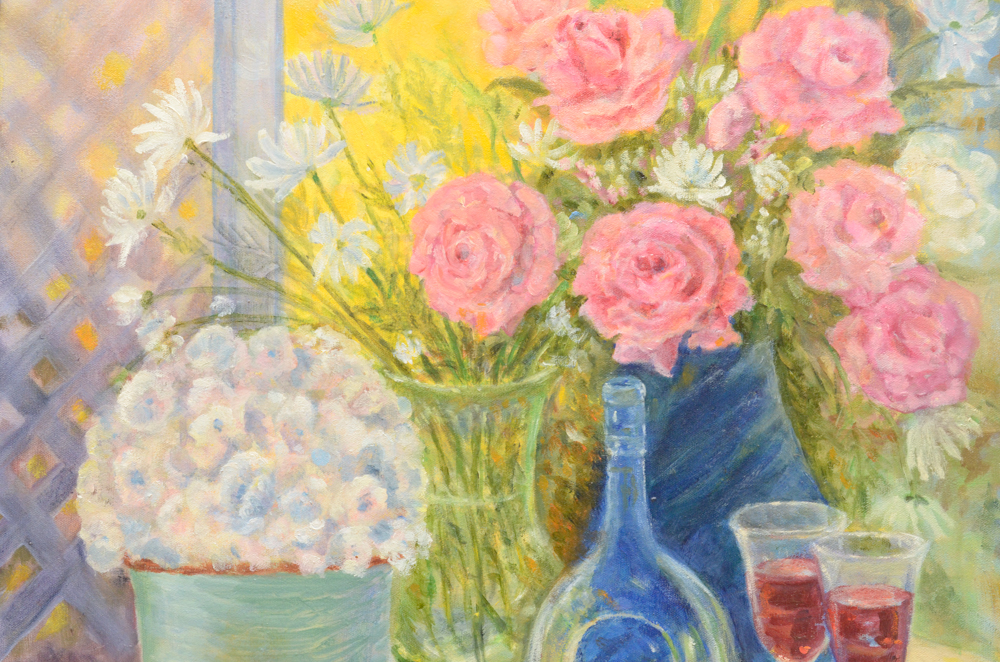 Noni Higgins Oil Painting of a Still Life