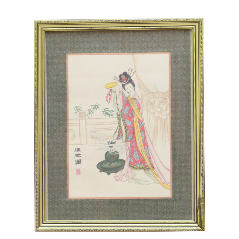 Chinese Prints "Inner Essence of Adornment" and "God of Wealth"