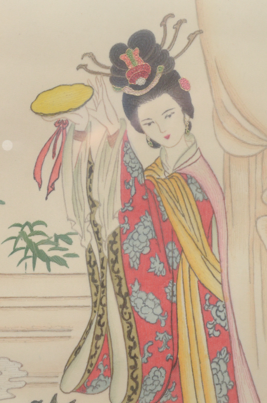Chinese Prints "Inner Essence of Adornment" and "God of Wealth"