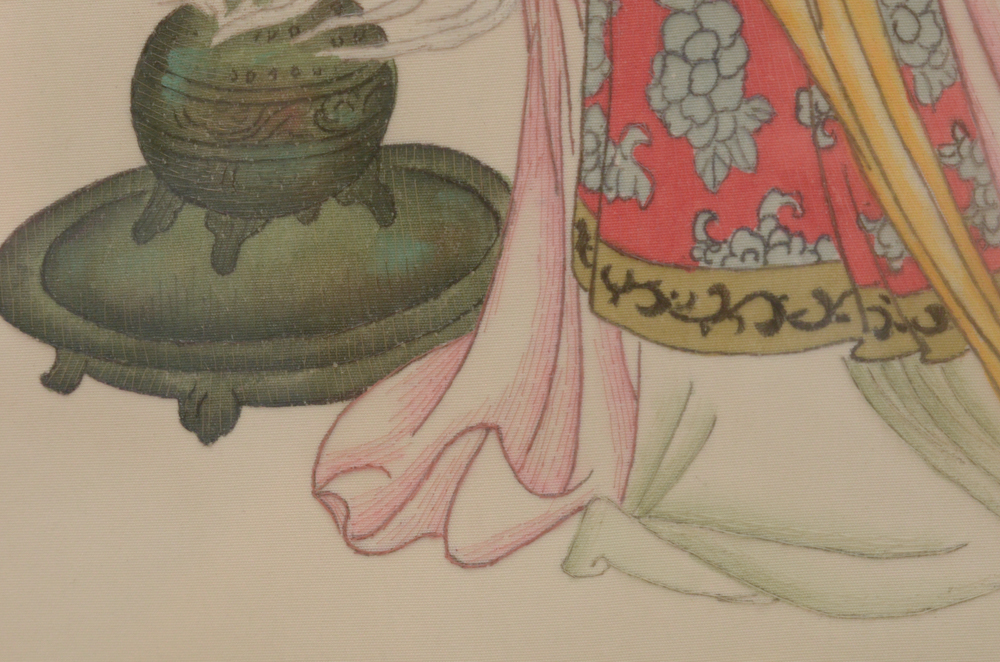 Chinese Prints "Inner Essence of Adornment" and "God of Wealth"