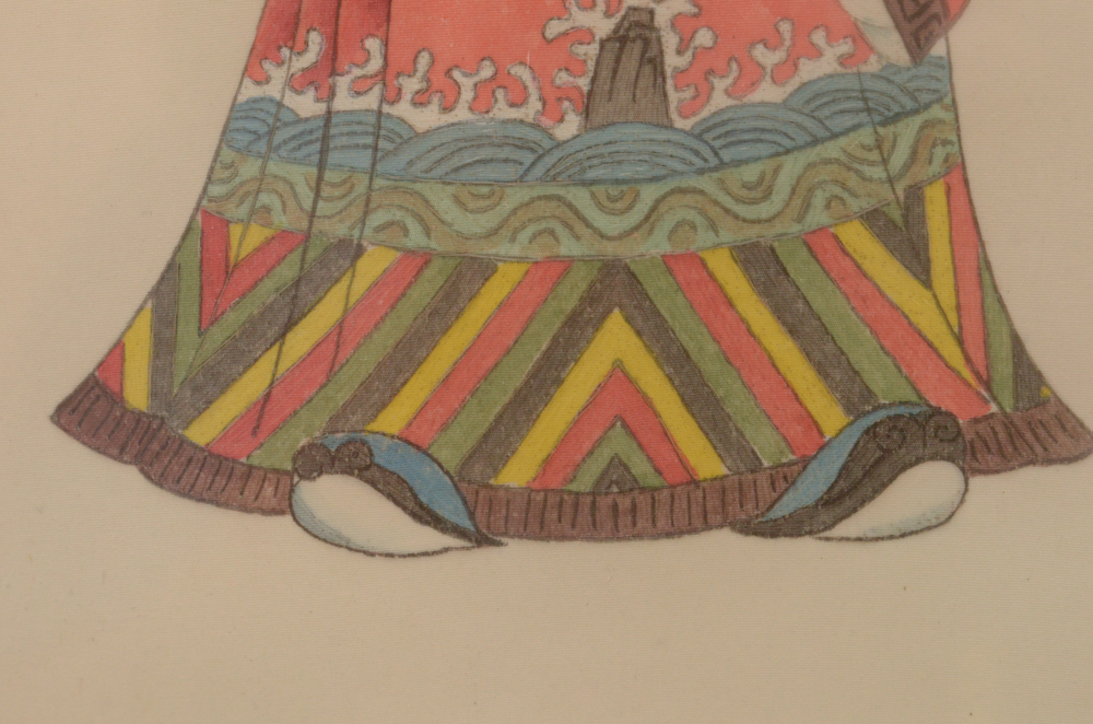 Chinese Prints "Inner Essence of Adornment" and "God of Wealth"