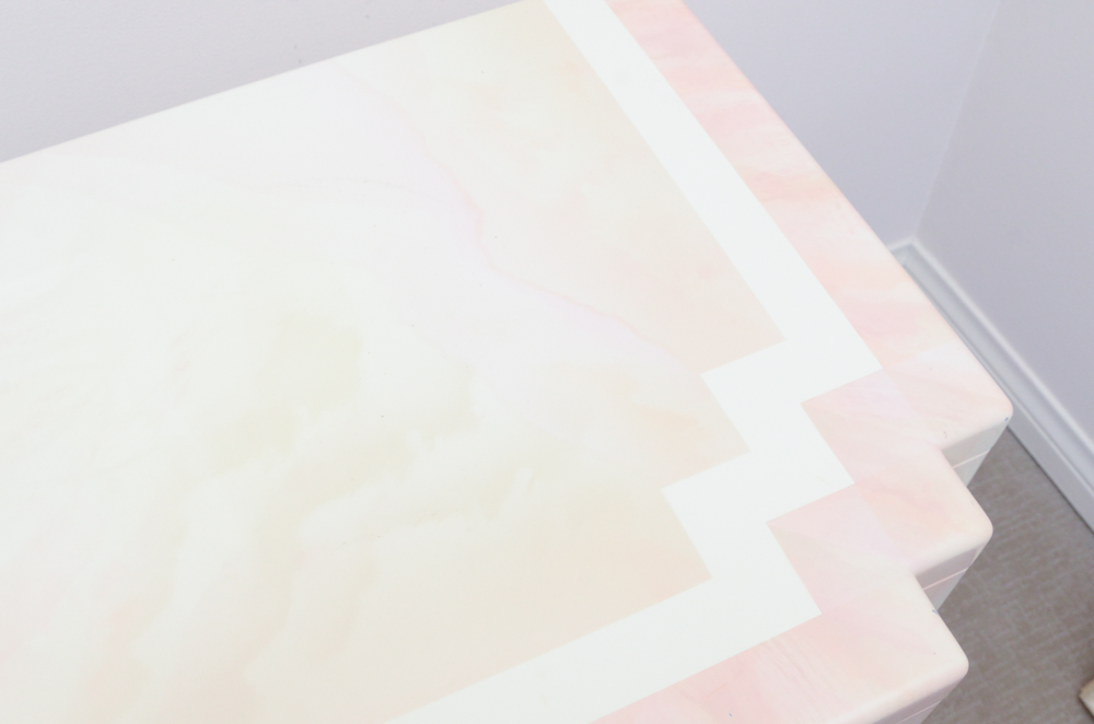 A. Parnian Signed Vintage Bed Frame, Foot Chest and Matching Bedside Tables