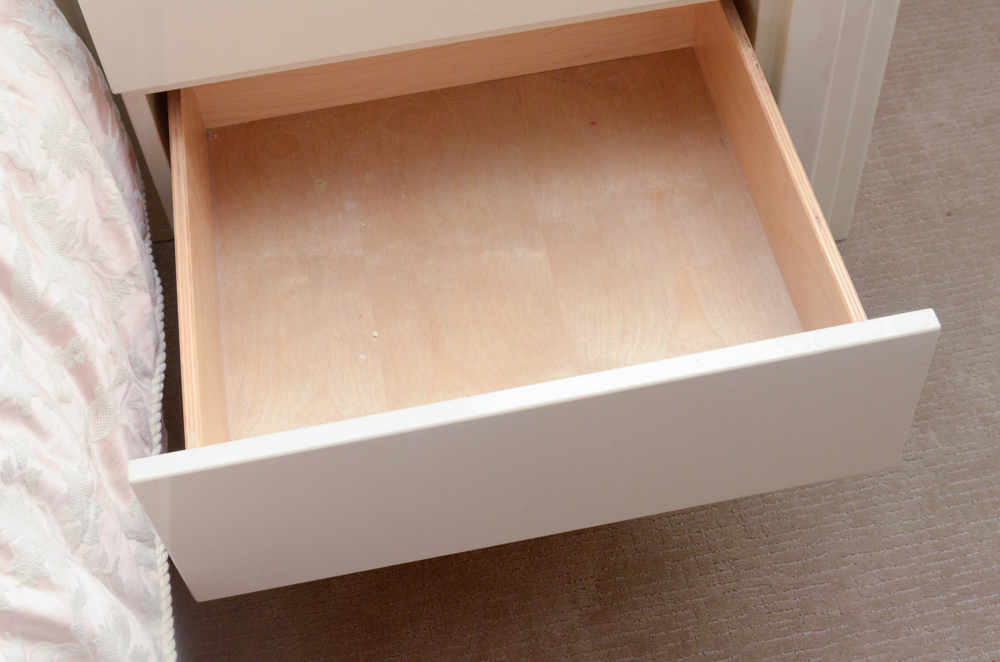 A. Parnian Signed Vintage Bed Frame, Foot Chest and Matching Bedside Tables