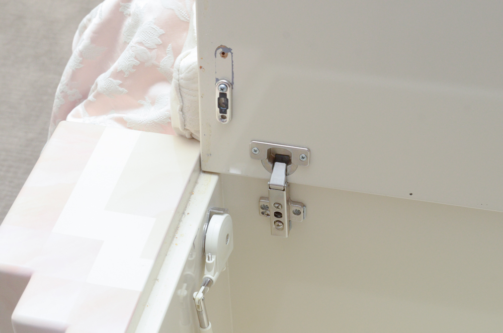 A. Parnian Signed Vintage Bed Frame, Foot Chest and Matching Bedside Tables