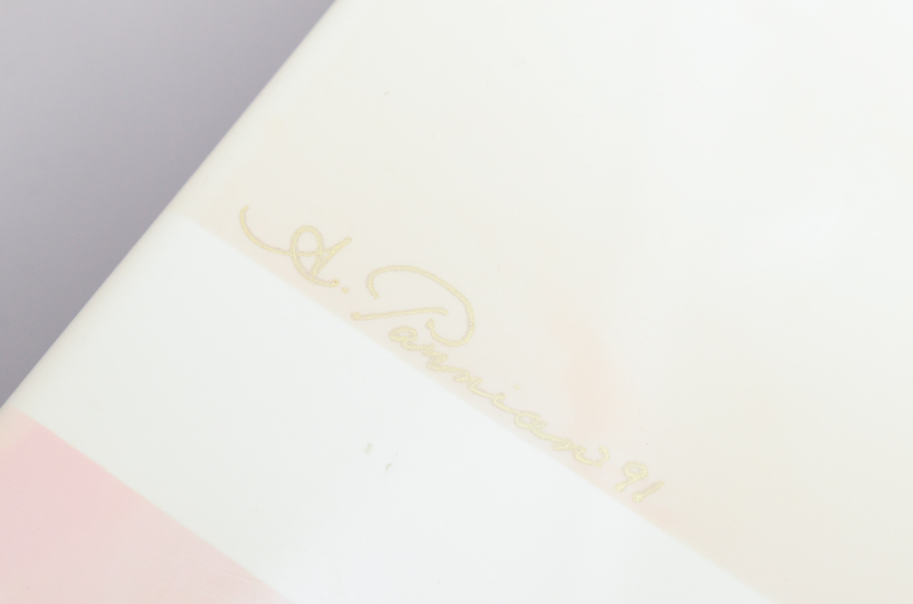 A. Parnian Signed Vintage Bed Frame, Foot Chest and Matching Bedside Tables