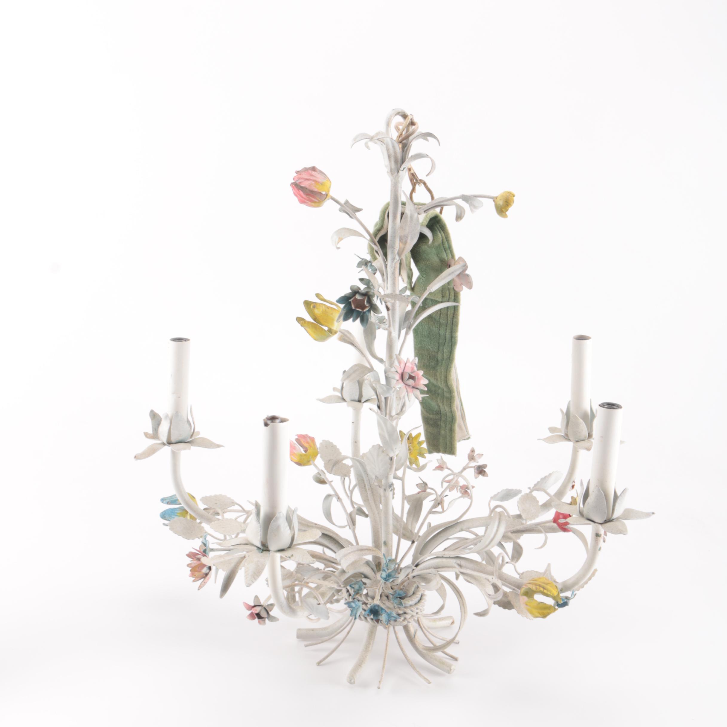 White Floral Chandelier