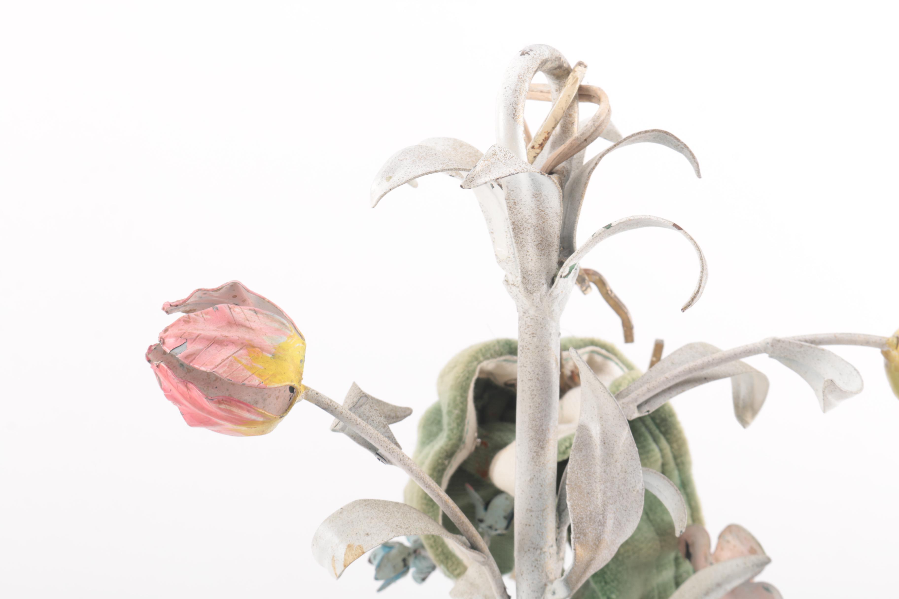 White Floral Chandelier