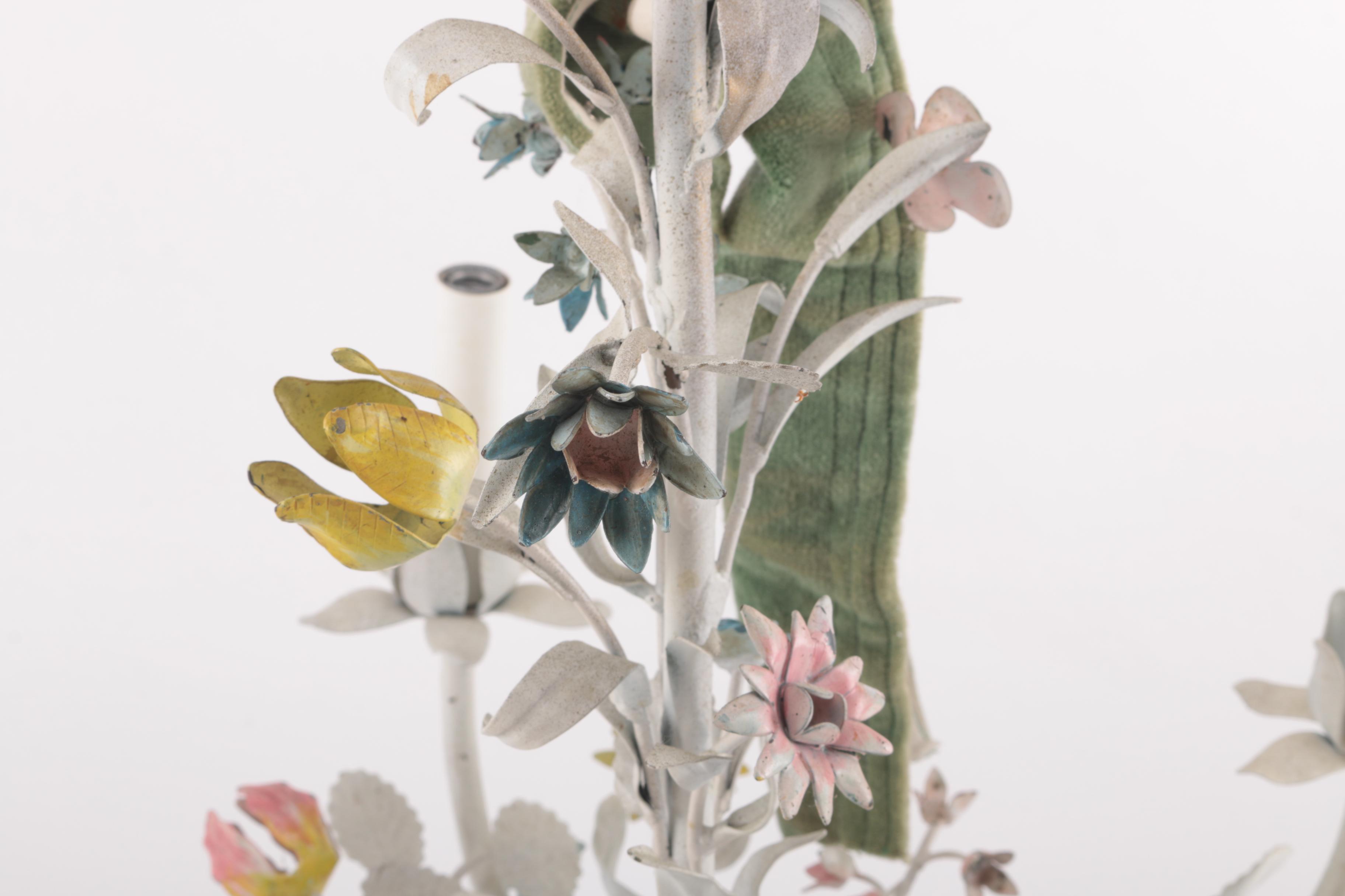 White Floral Chandelier