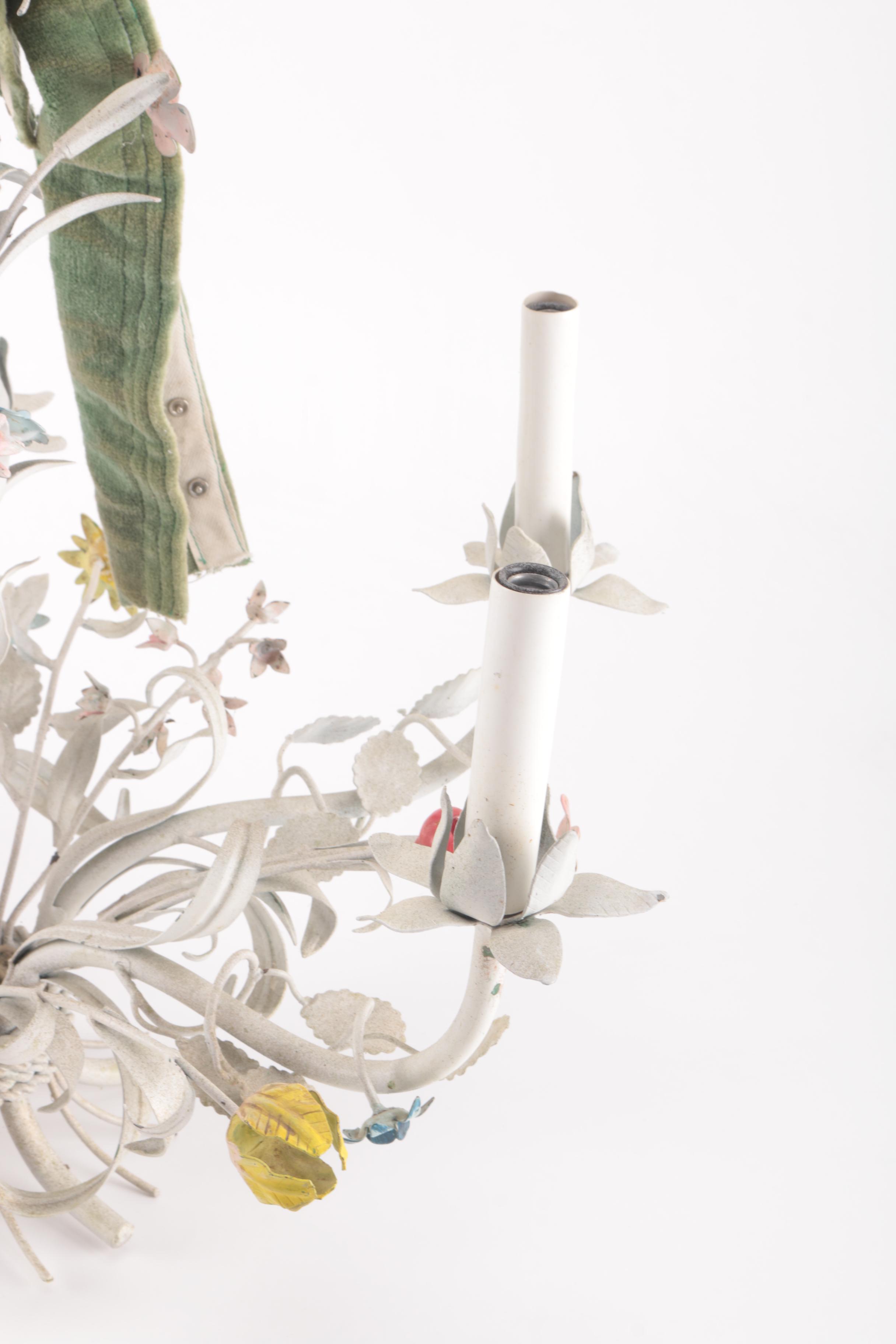 White Floral Chandelier