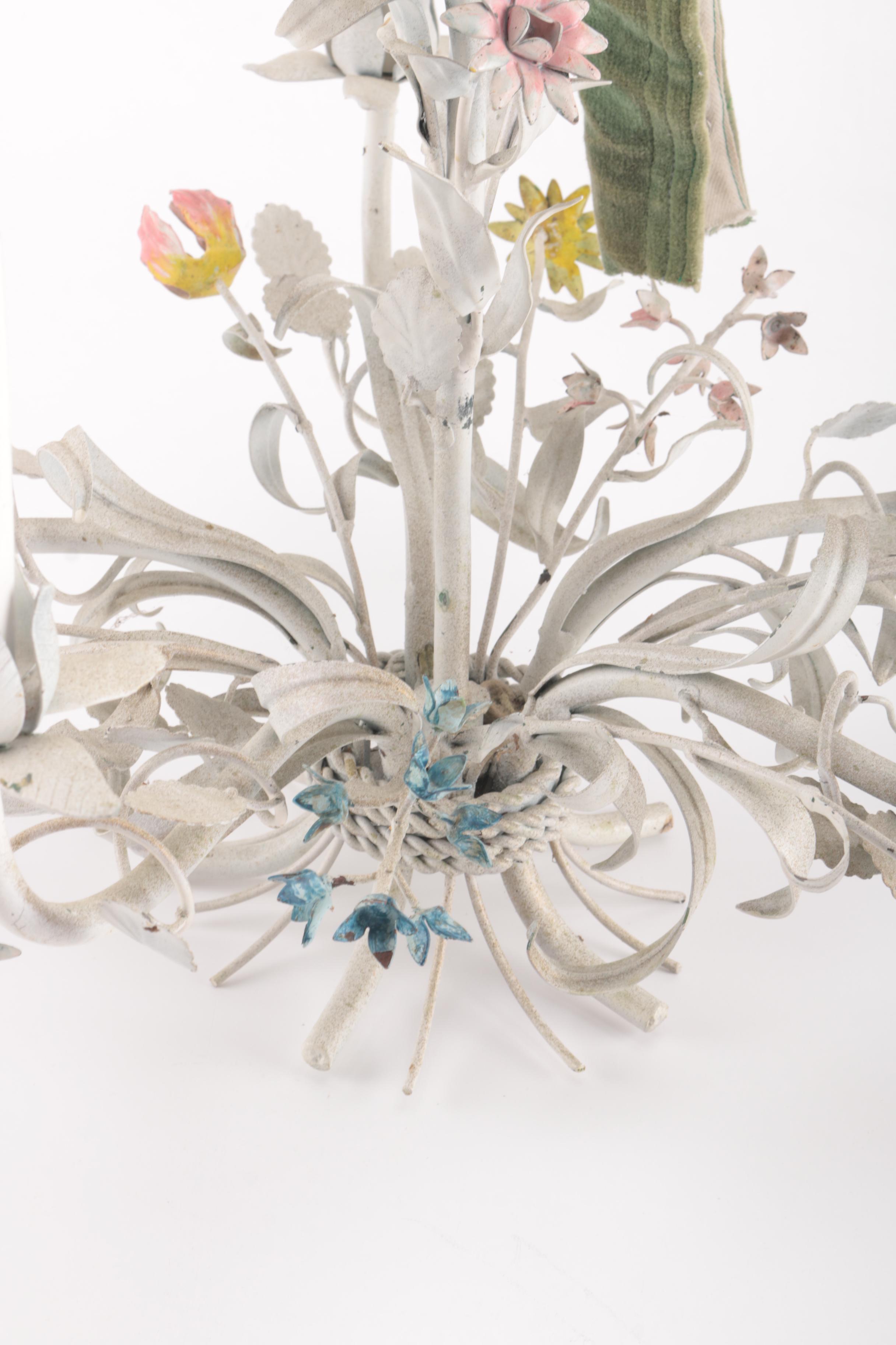 White Floral Chandelier