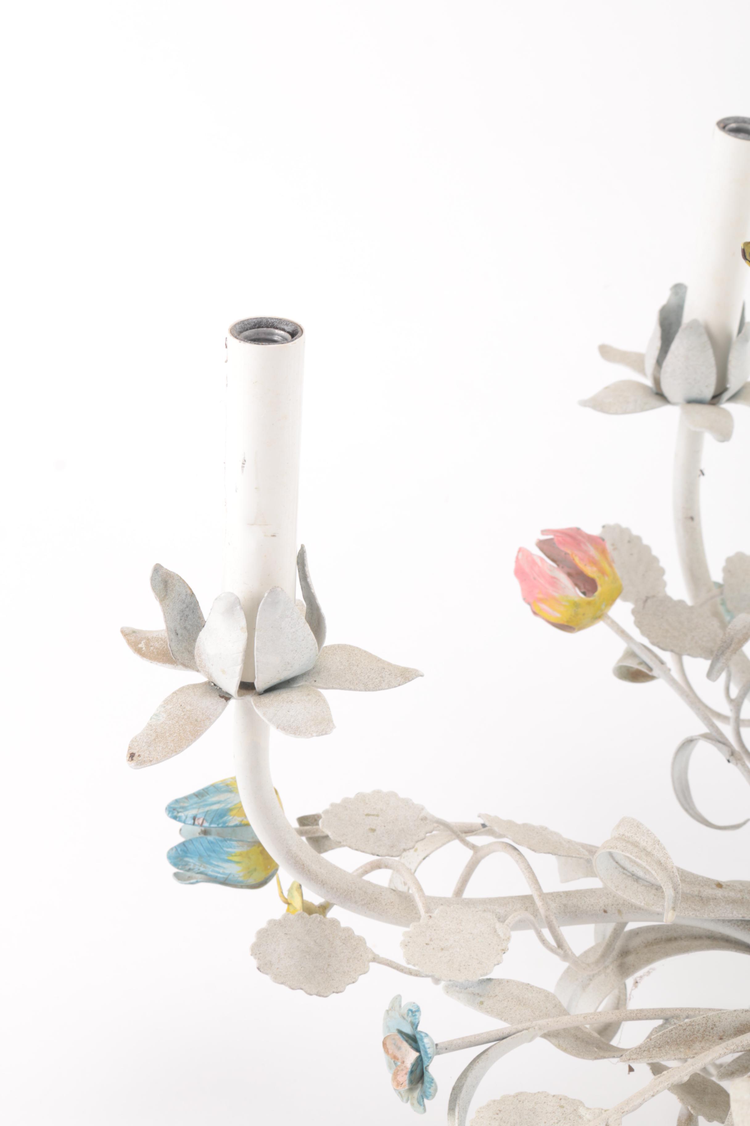 White Floral Chandelier