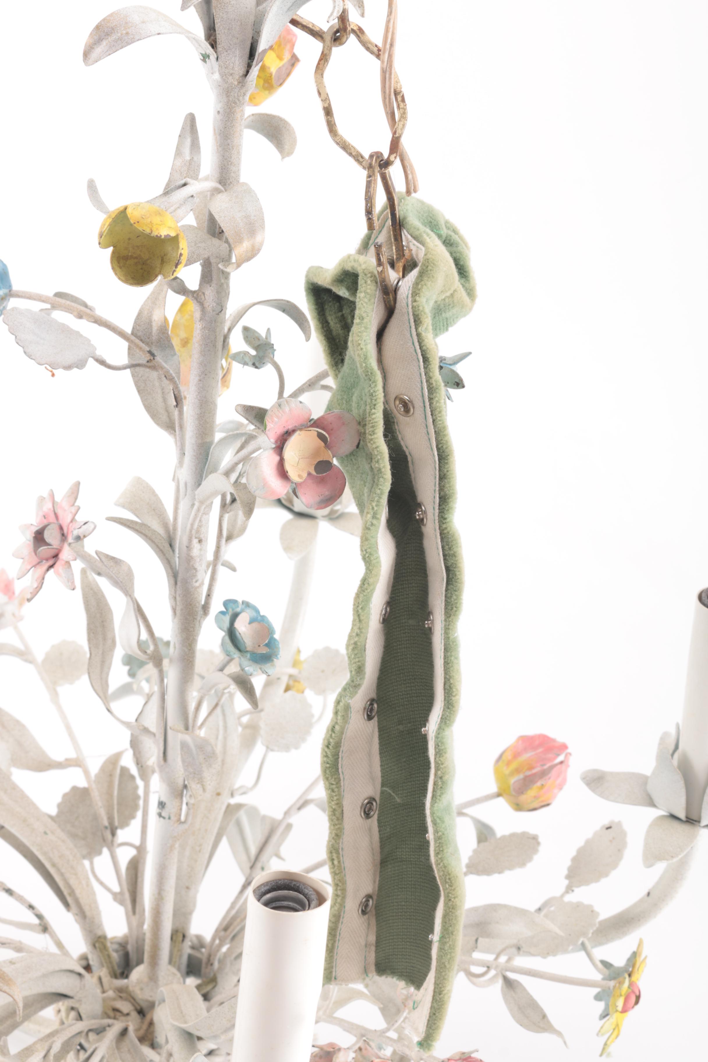 White Floral Chandelier