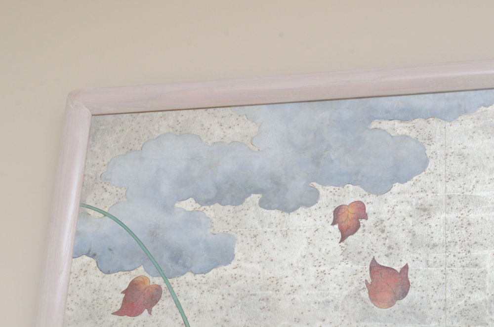 Chinese Style Painting on Board of Vines