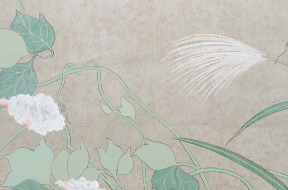 Chinese Style Painting on Board of Vines