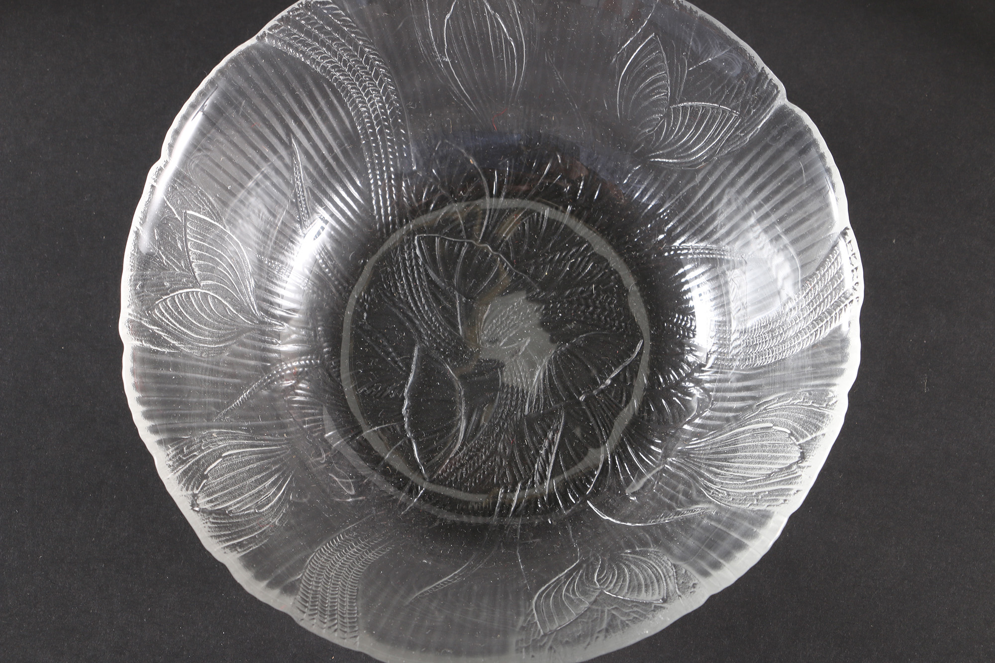 Reeded Glass Dish Set