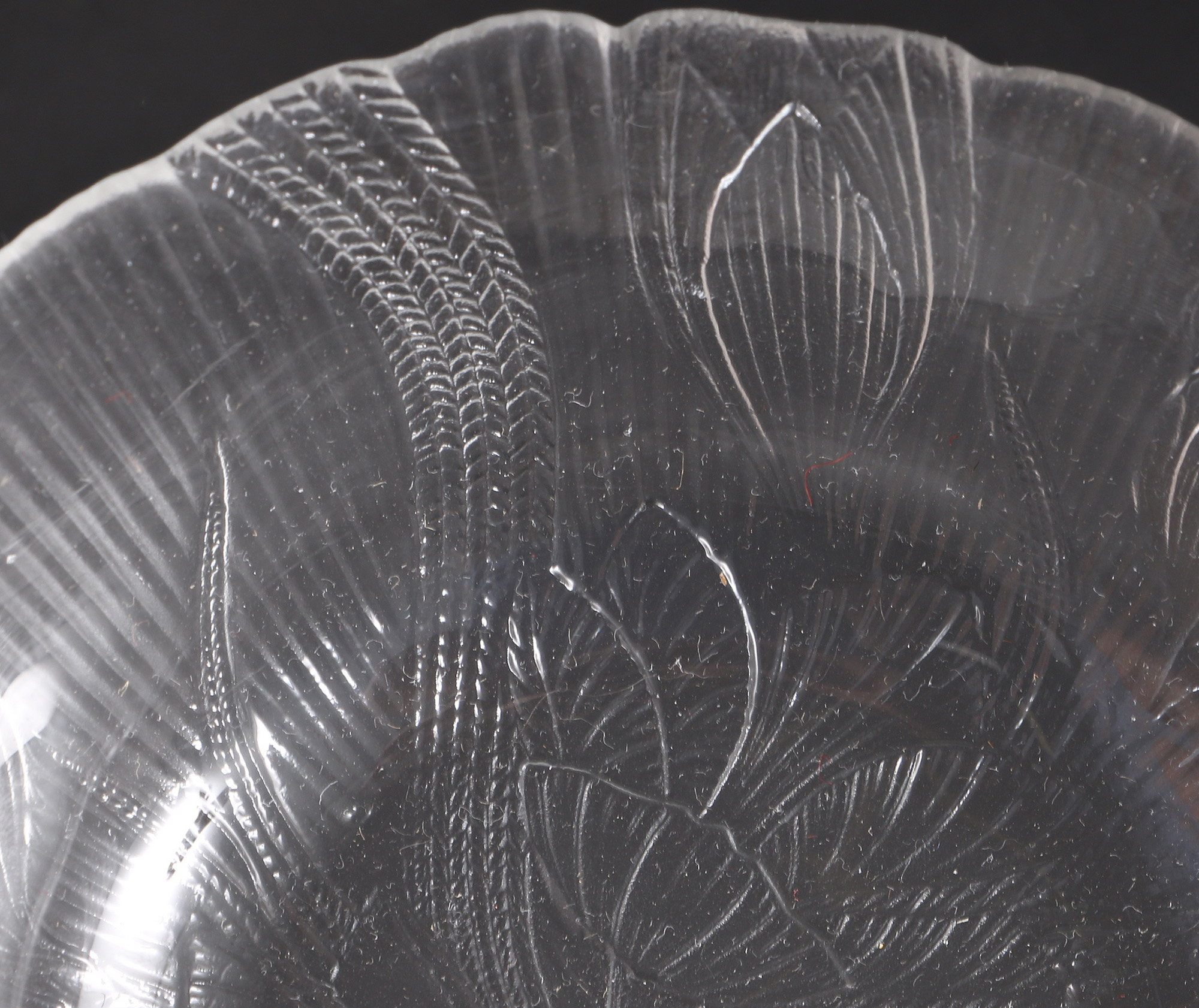 Reeded Glass Dish Set
