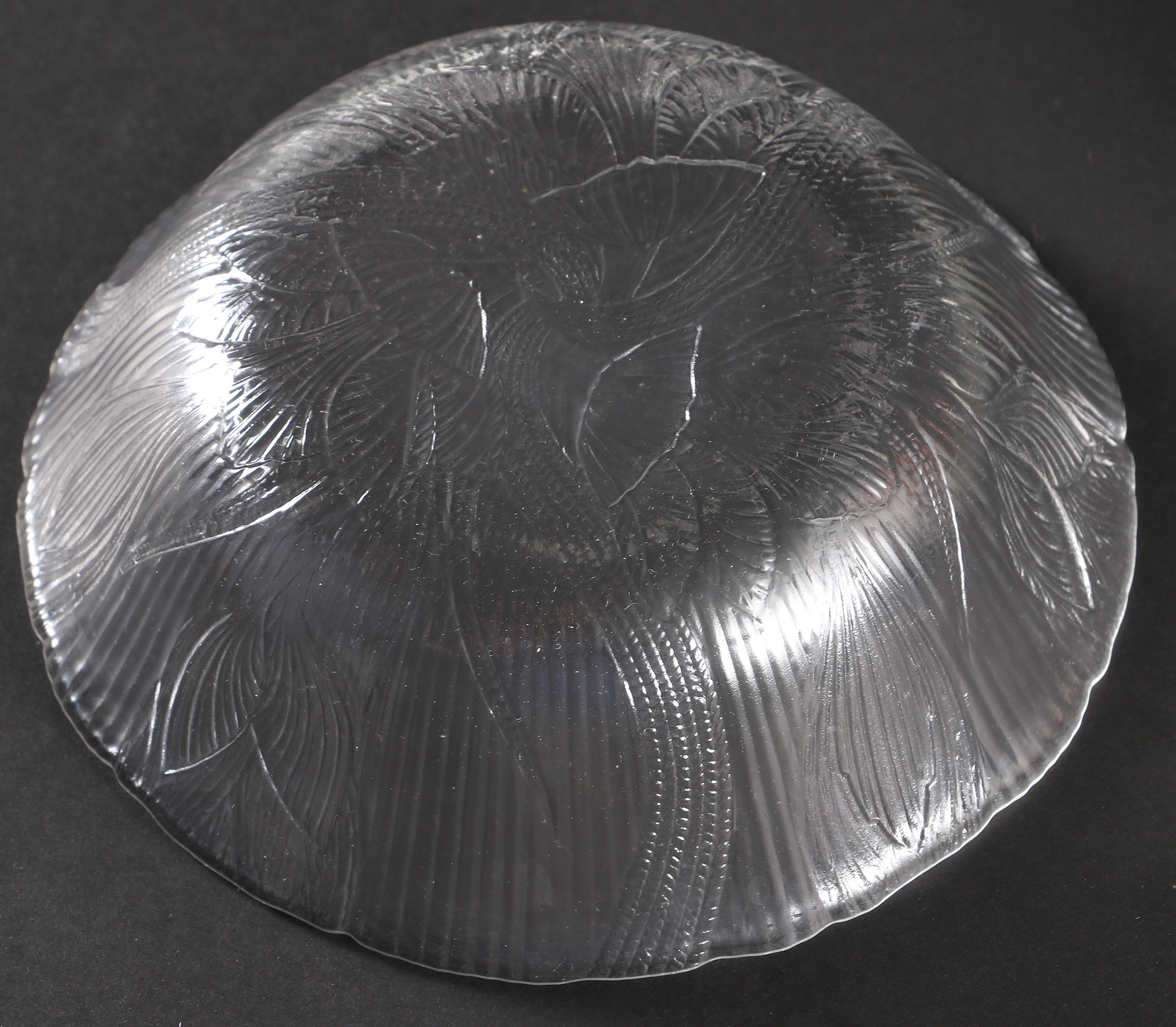 Reeded Glass Dish Set