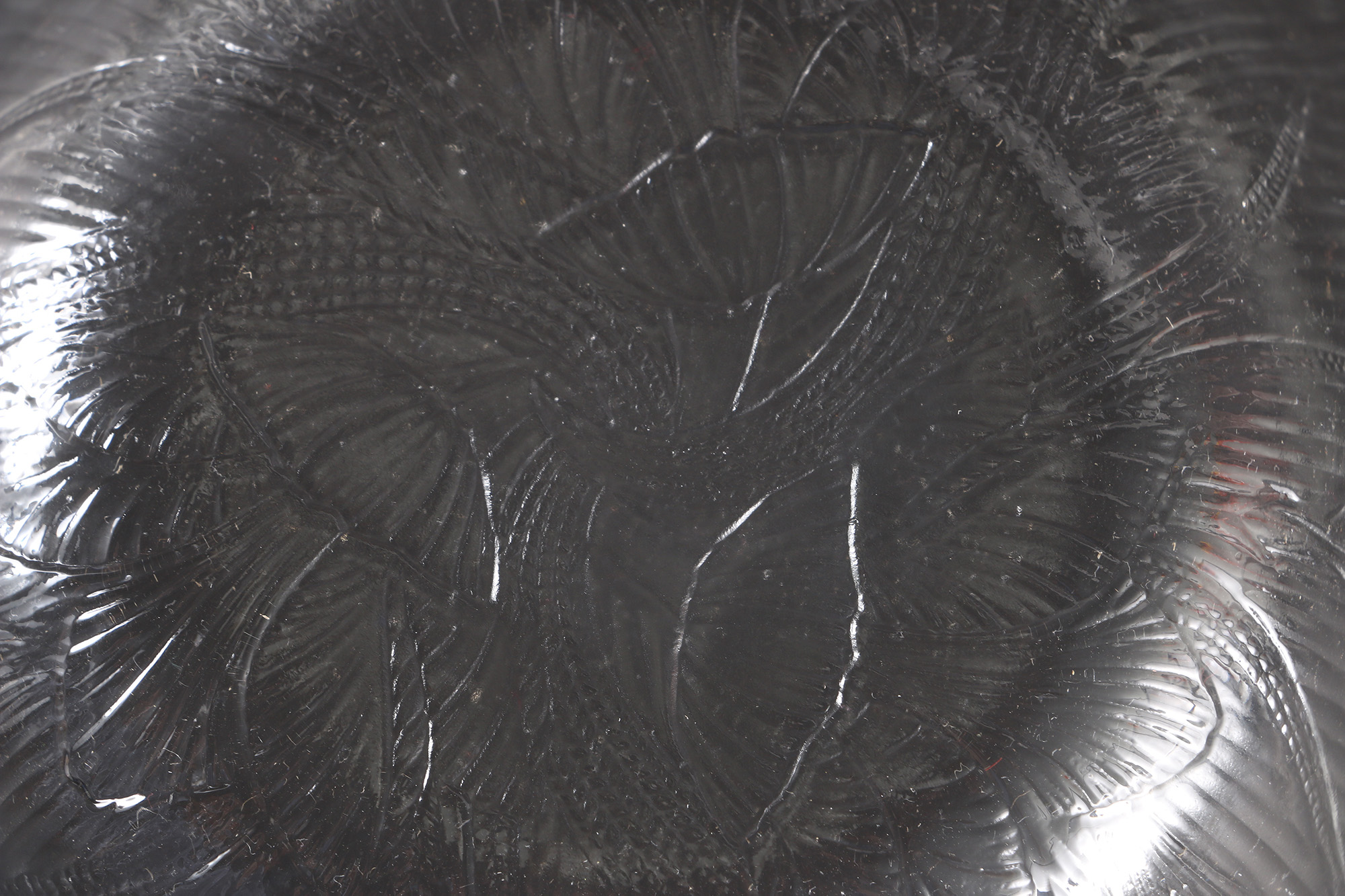 Reeded Glass Dish Set