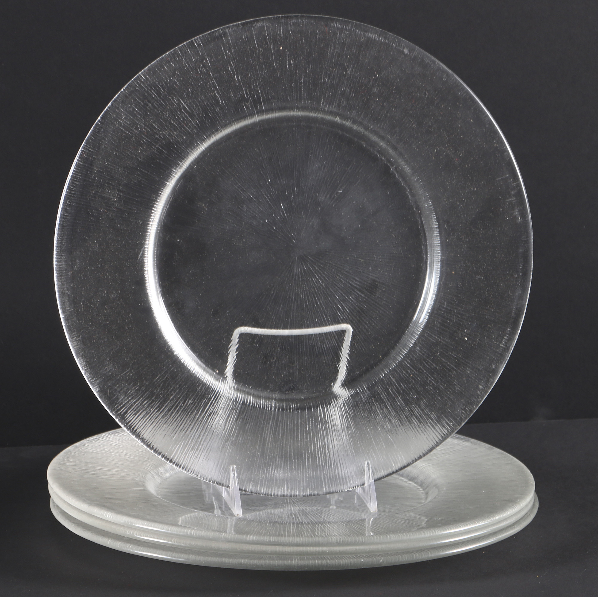 Reeded Glass Dish Set