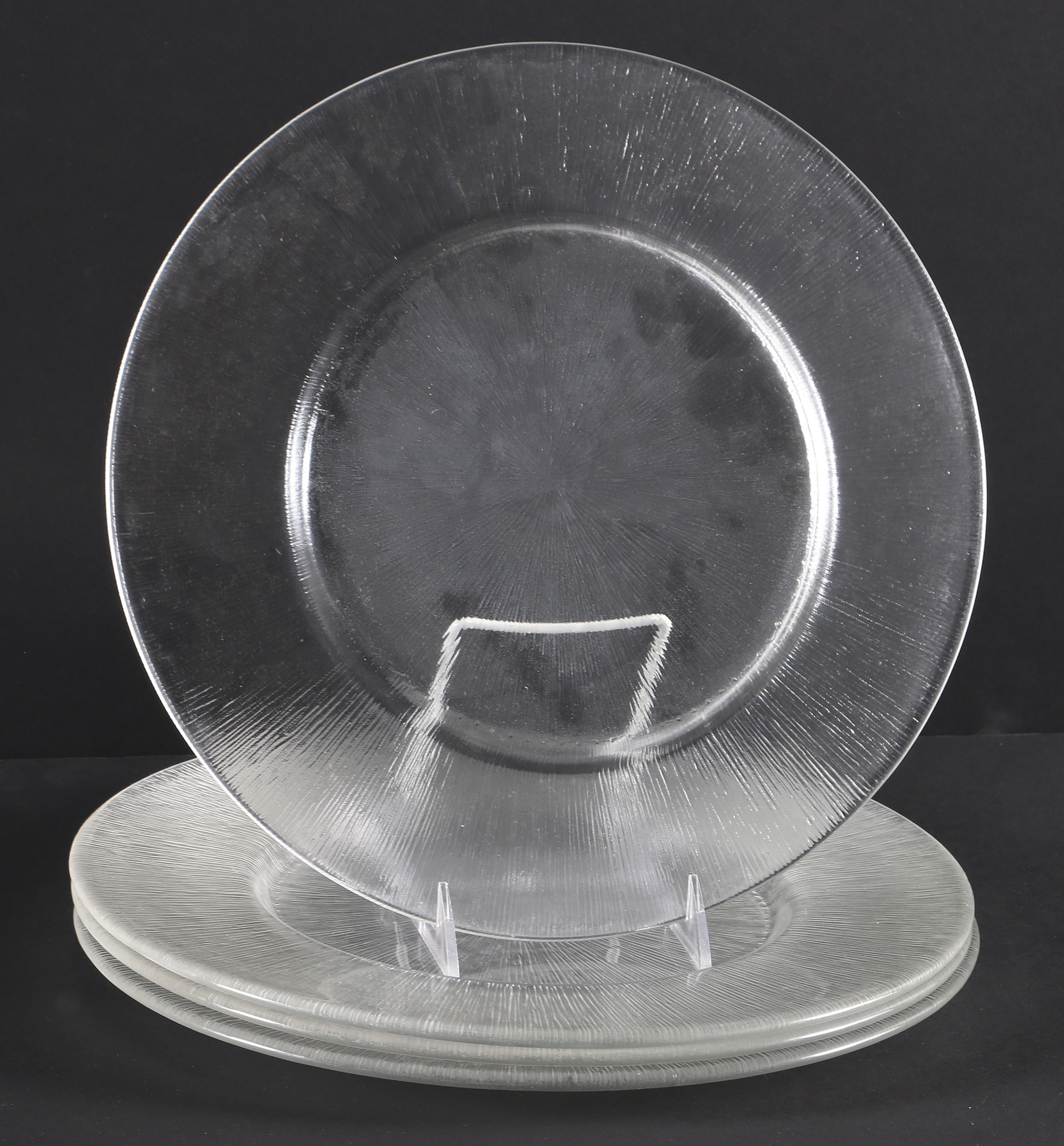 Reeded Glass Dish Set