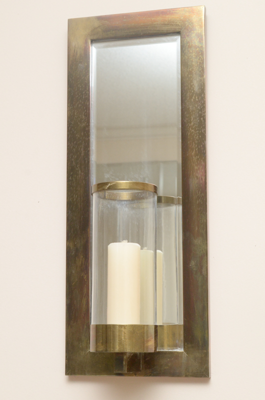 Vintage Chapman Mirrored Candle Sconce