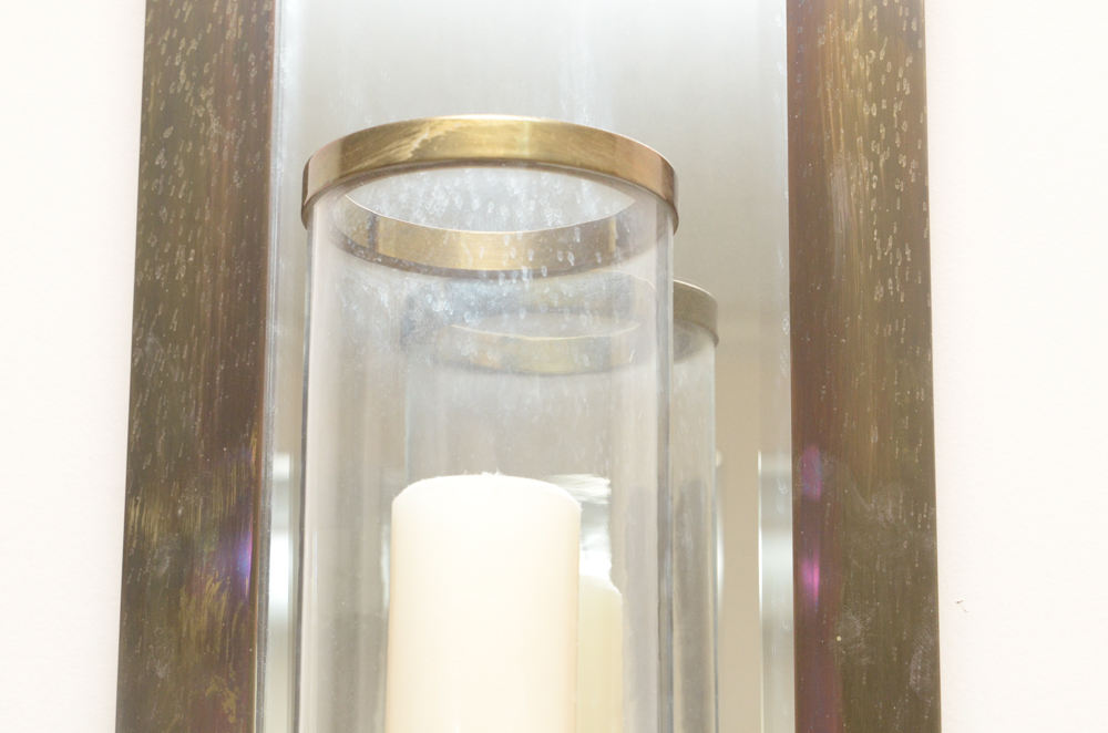 Vintage Chapman Mirrored Candle Sconce