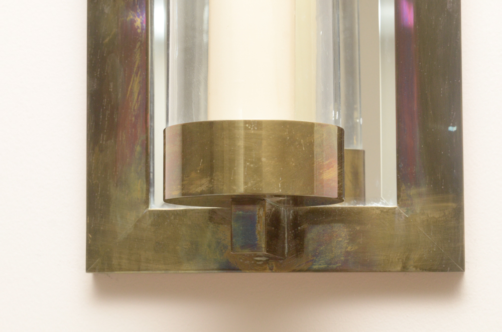 Vintage Chapman Mirrored Candle Sconce
