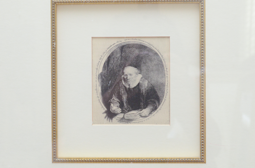 Rotogravure After Rembrandt Van Rijn's 'Jan Cornelius Sylvius'