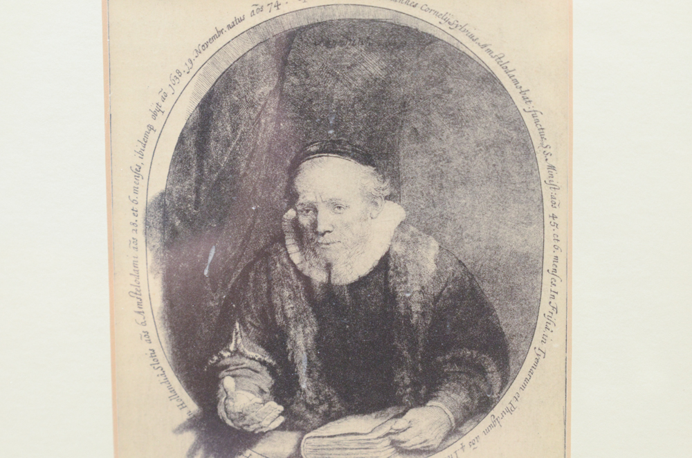 Rotogravure After Rembrandt Van Rijn's 'Jan Cornelius Sylvius'