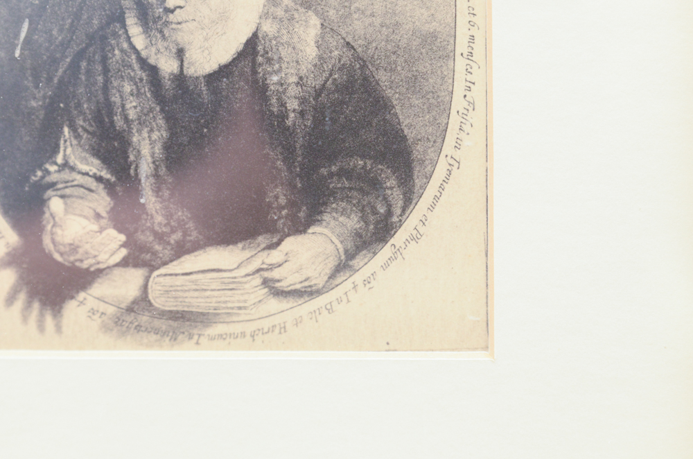 Rotogravure After Rembrandt Van Rijn's 'Jan Cornelius Sylvius'
