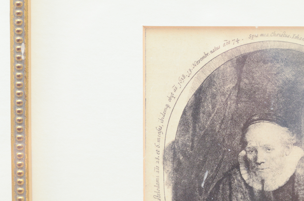 Rotogravure After Rembrandt Van Rijn's 'Jan Cornelius Sylvius'