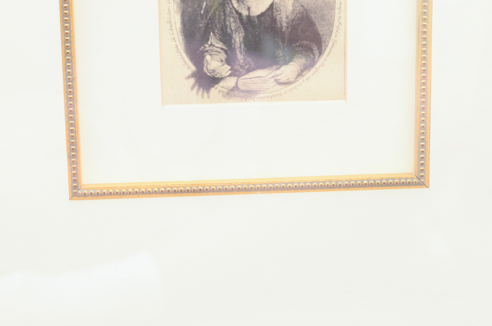 Rotogravure After Rembrandt Van Rijn's 'Jan Cornelius Sylvius'