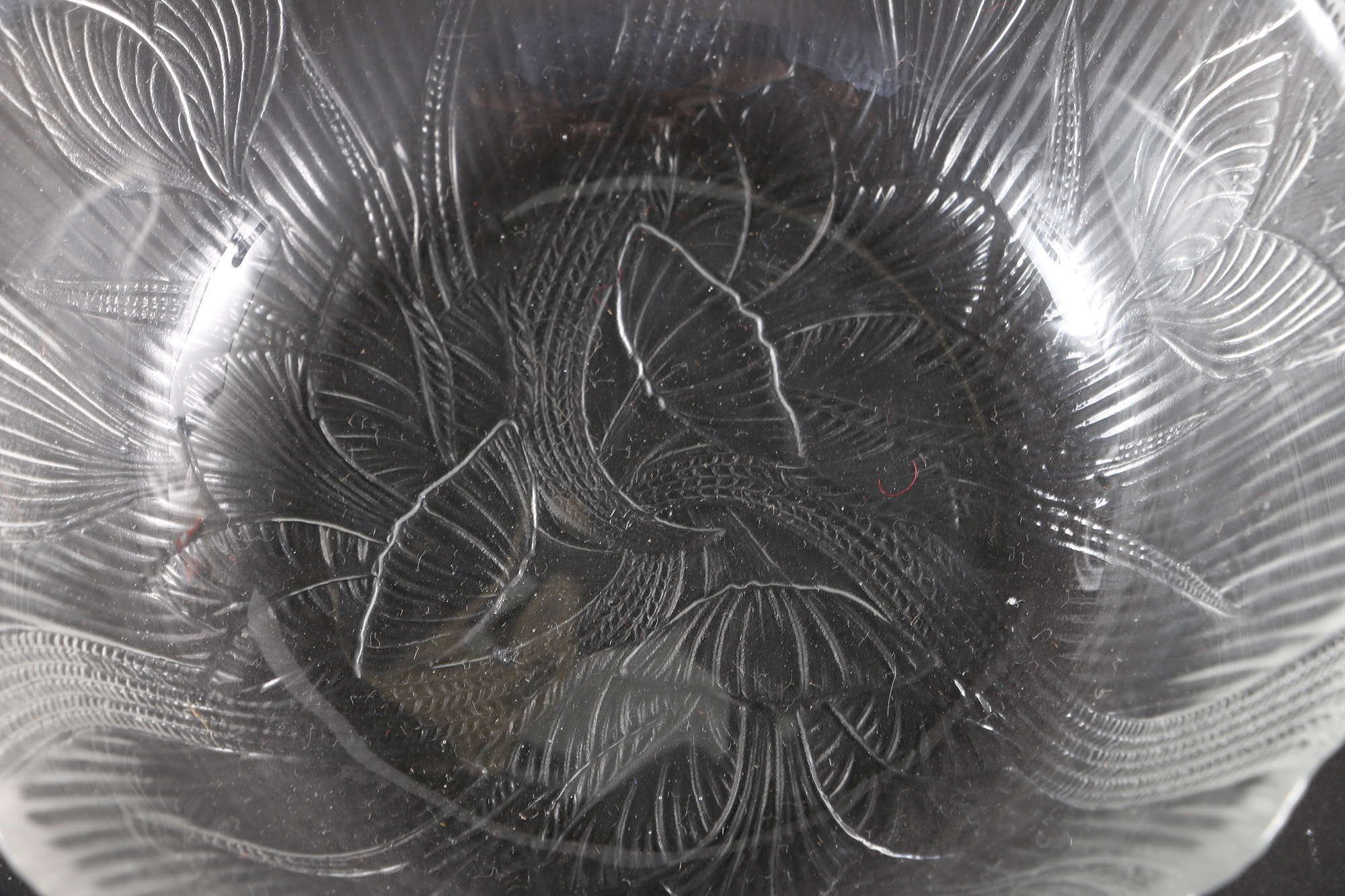 Reeded Glass Dish Set