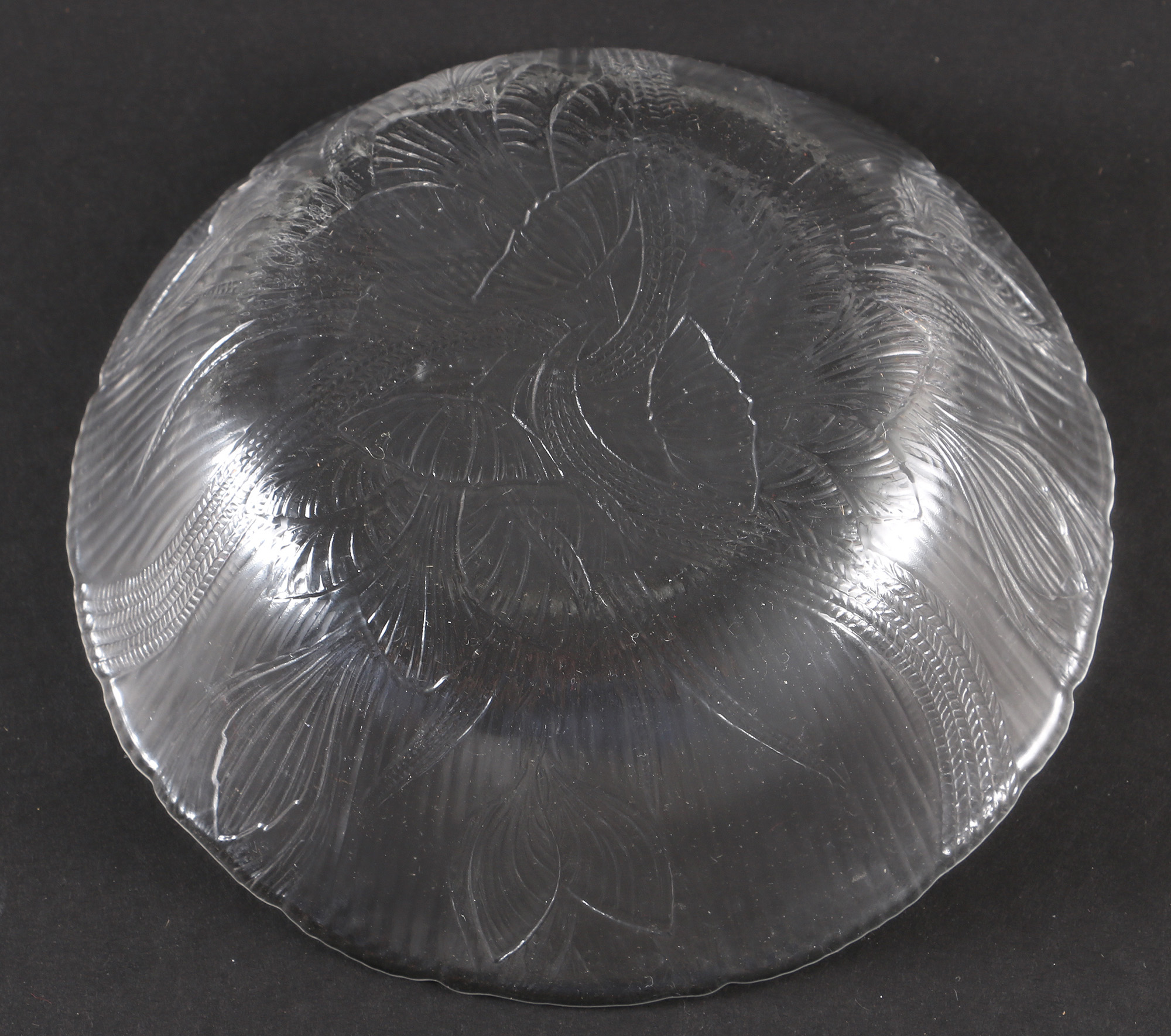Reeded Glass Dish Set