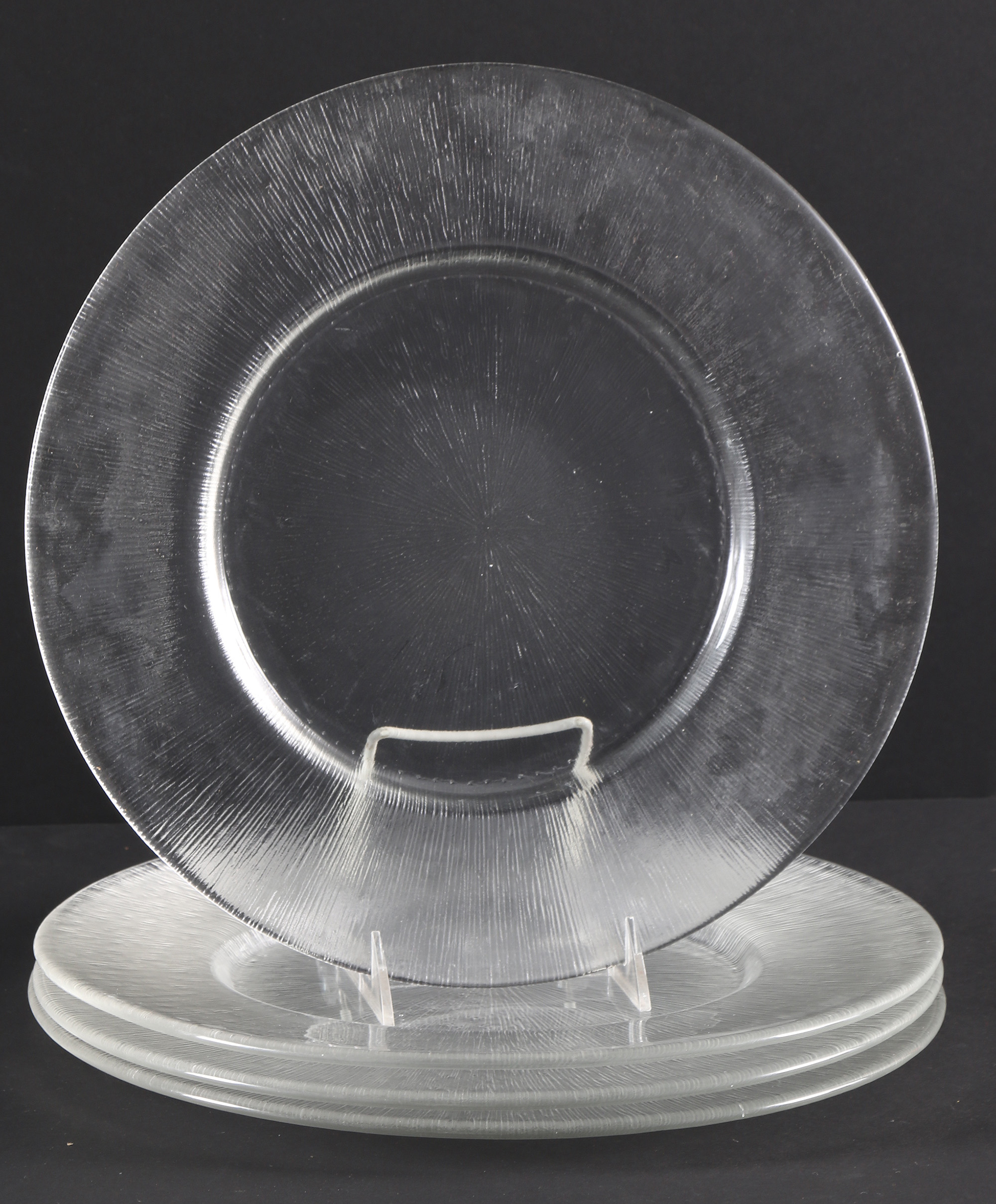 Reeded Glass Dish Set