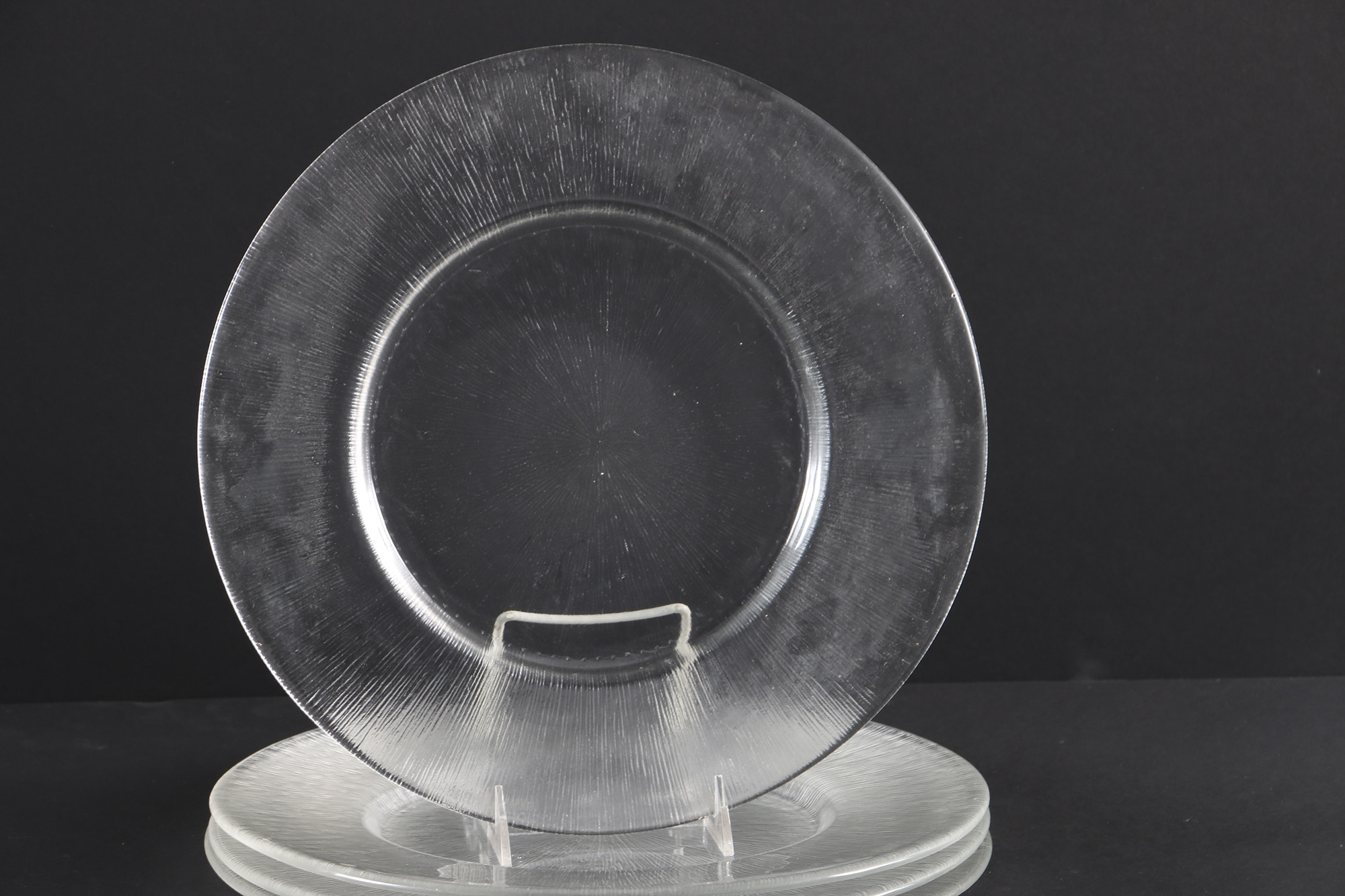 Reeded Glass Dish Set