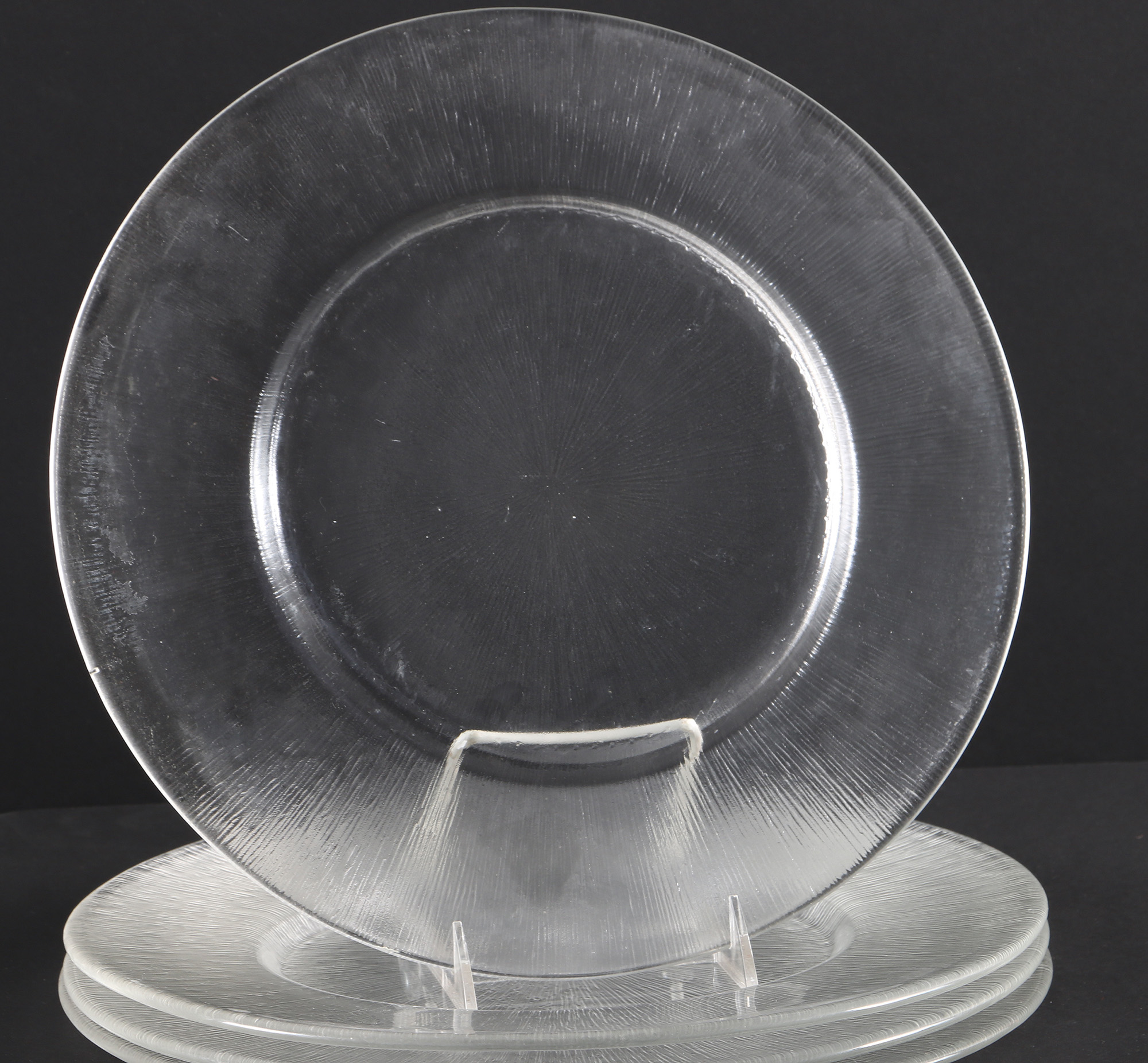Reeded Glass Dish Set