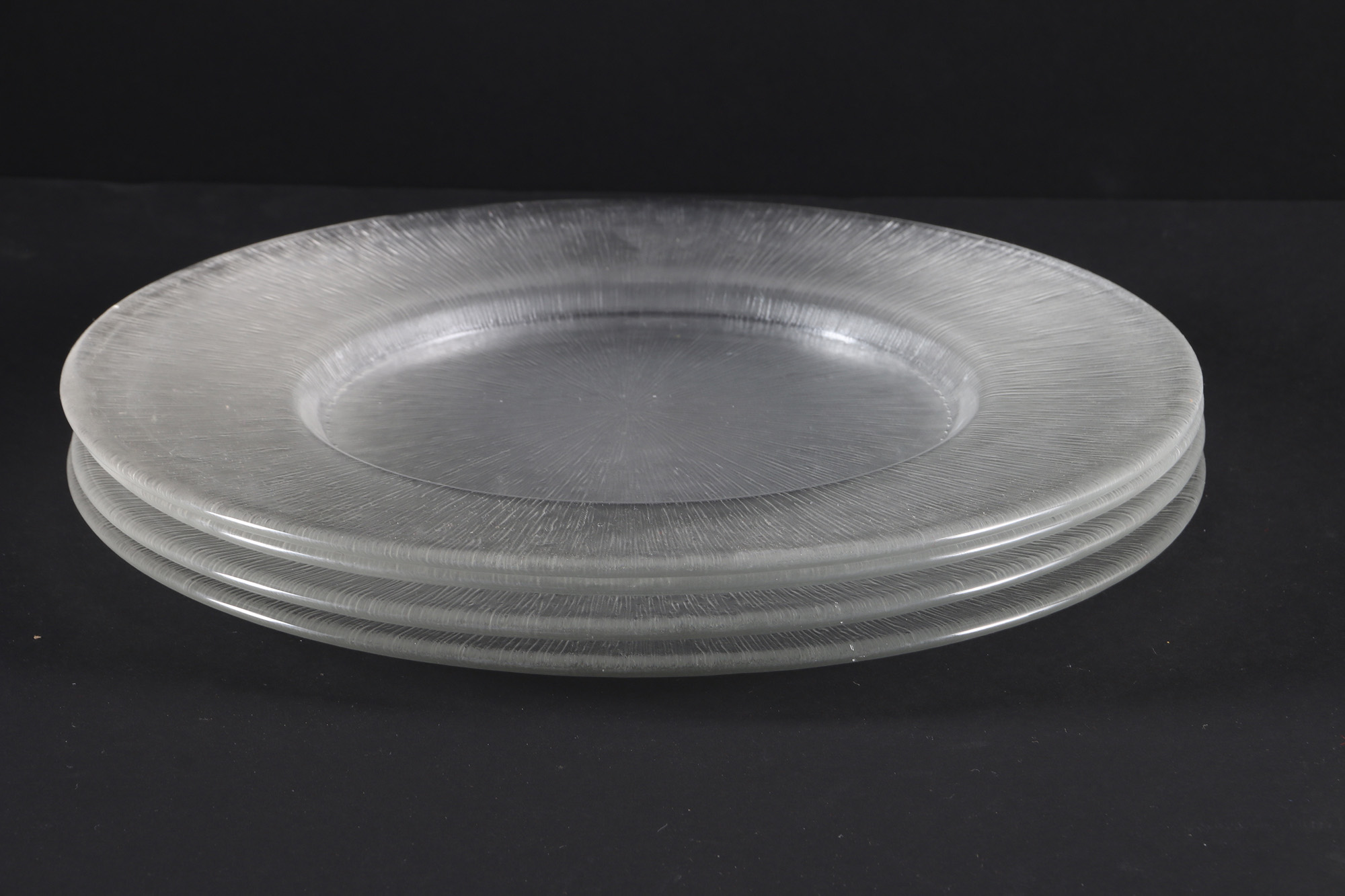Reeded Glass Dish Set