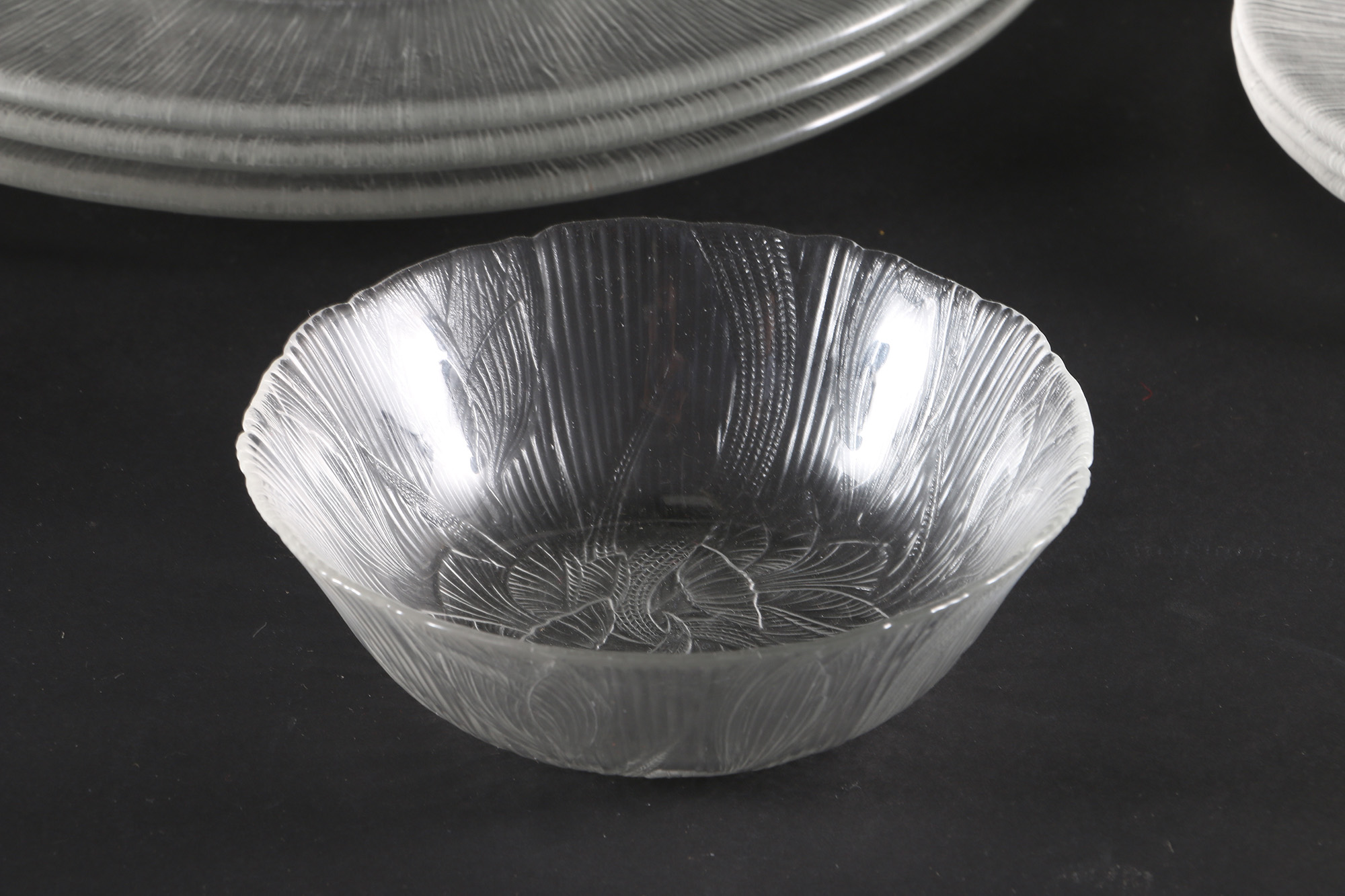Reeded Glass Serveware