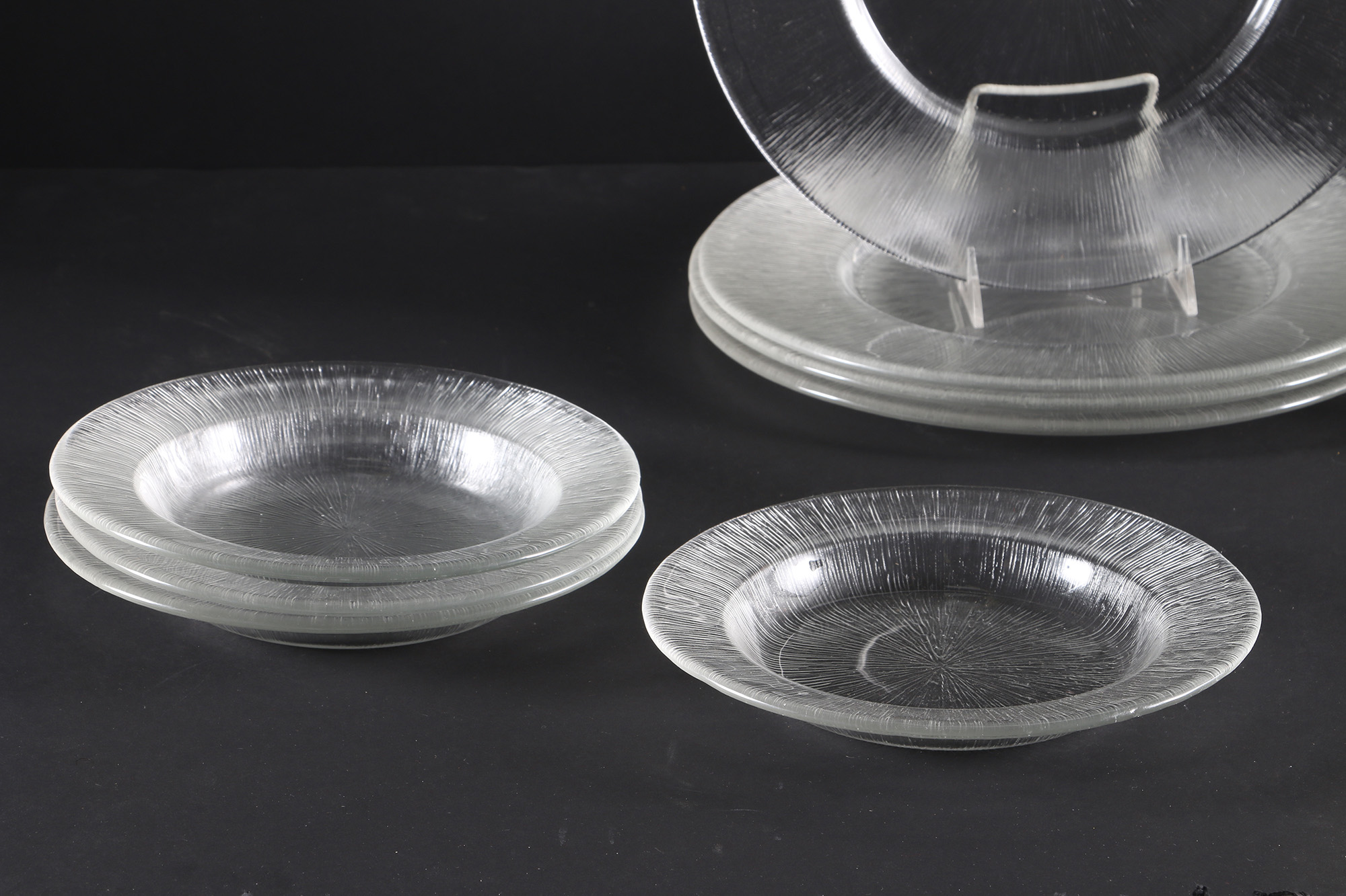 Reeded Glass Serveware