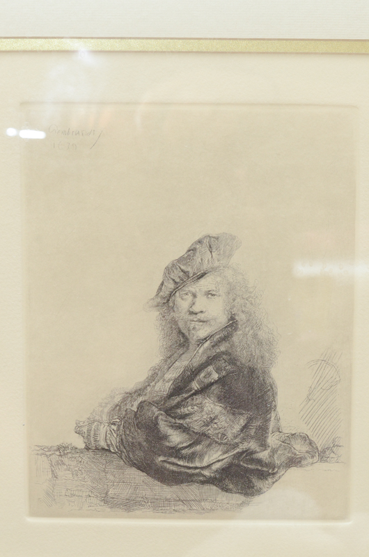 Amand-Durand Restrike Etching After Rembrandt "Self-Portrait"