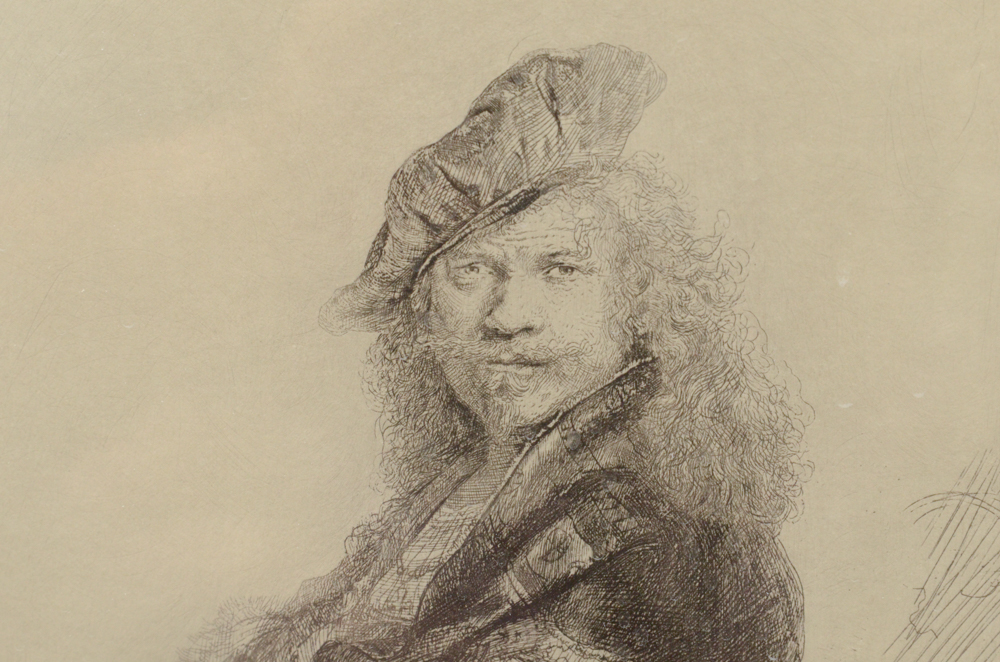 Amand-Durand Restrike Etching After Rembrandt "Self-Portrait"